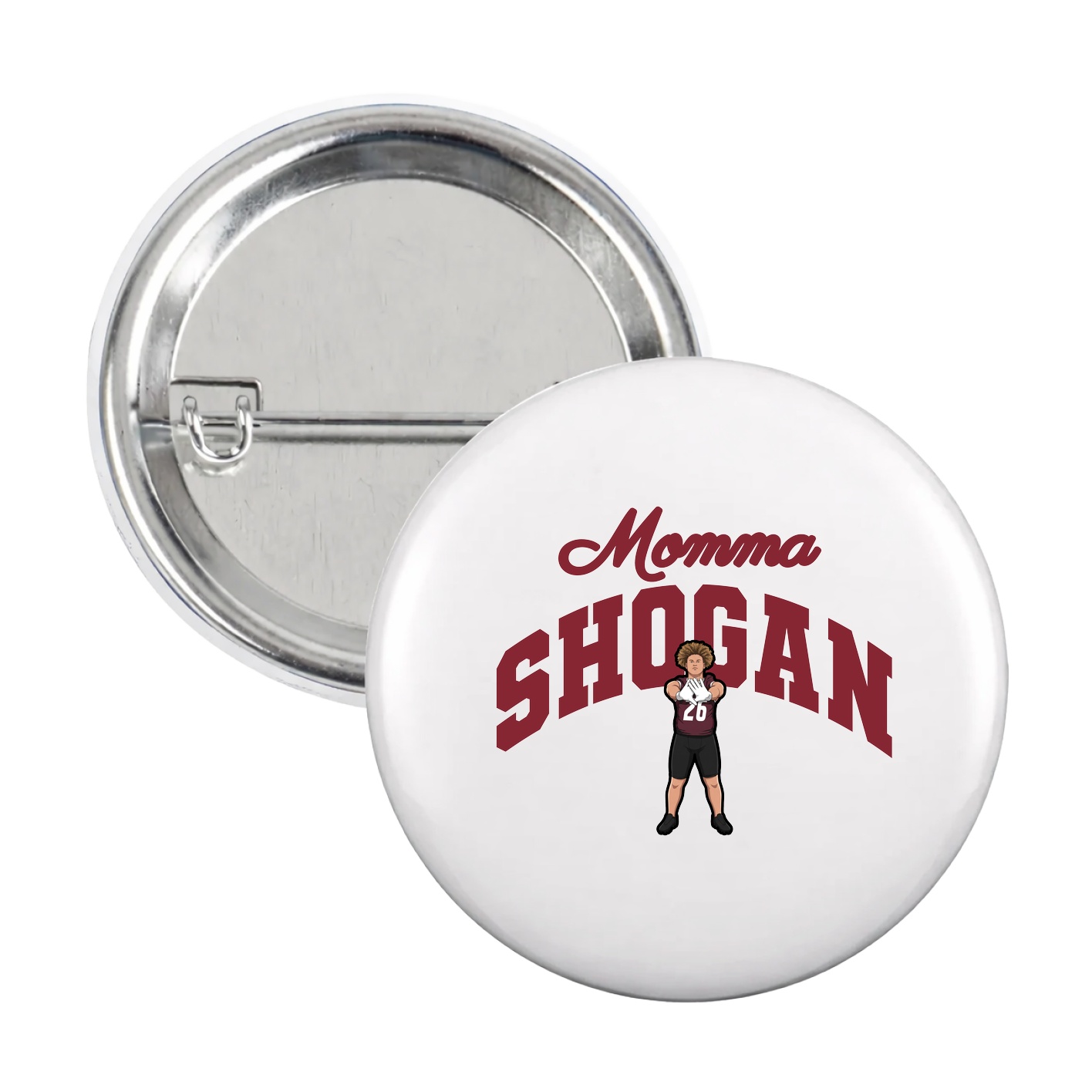 Game Day Button — Mothers Day Arch in White