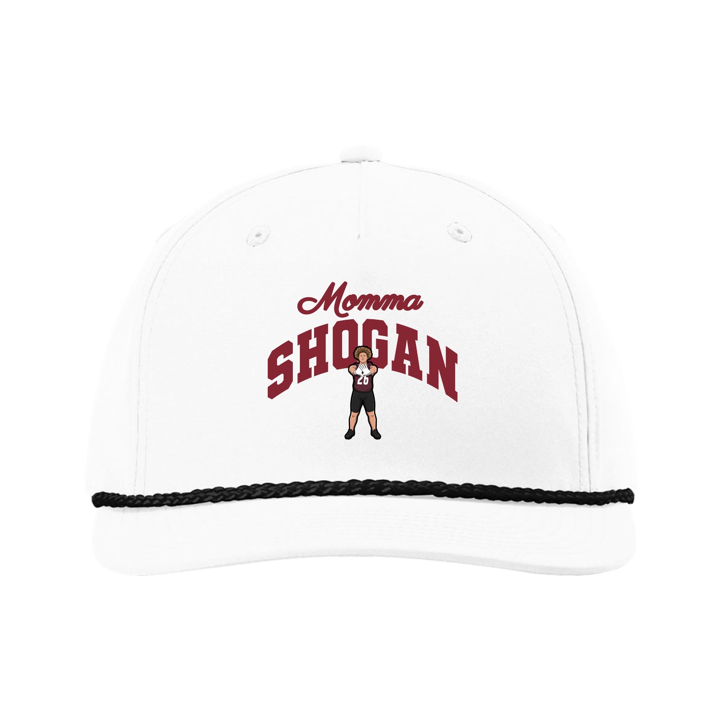 Five-Panel Classic Rope Cap — Mothers Day Arch in White