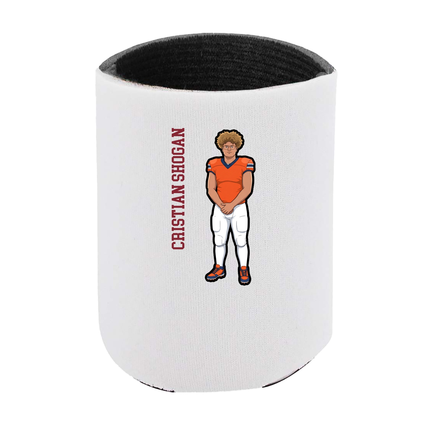 Can Holder — Name Vertical in White