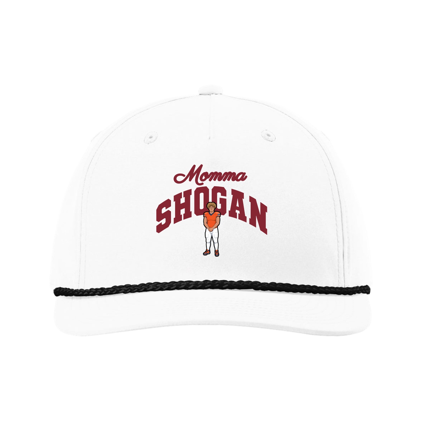 Five-Panel Classic Rope Cap — Mothers Day Arch in White