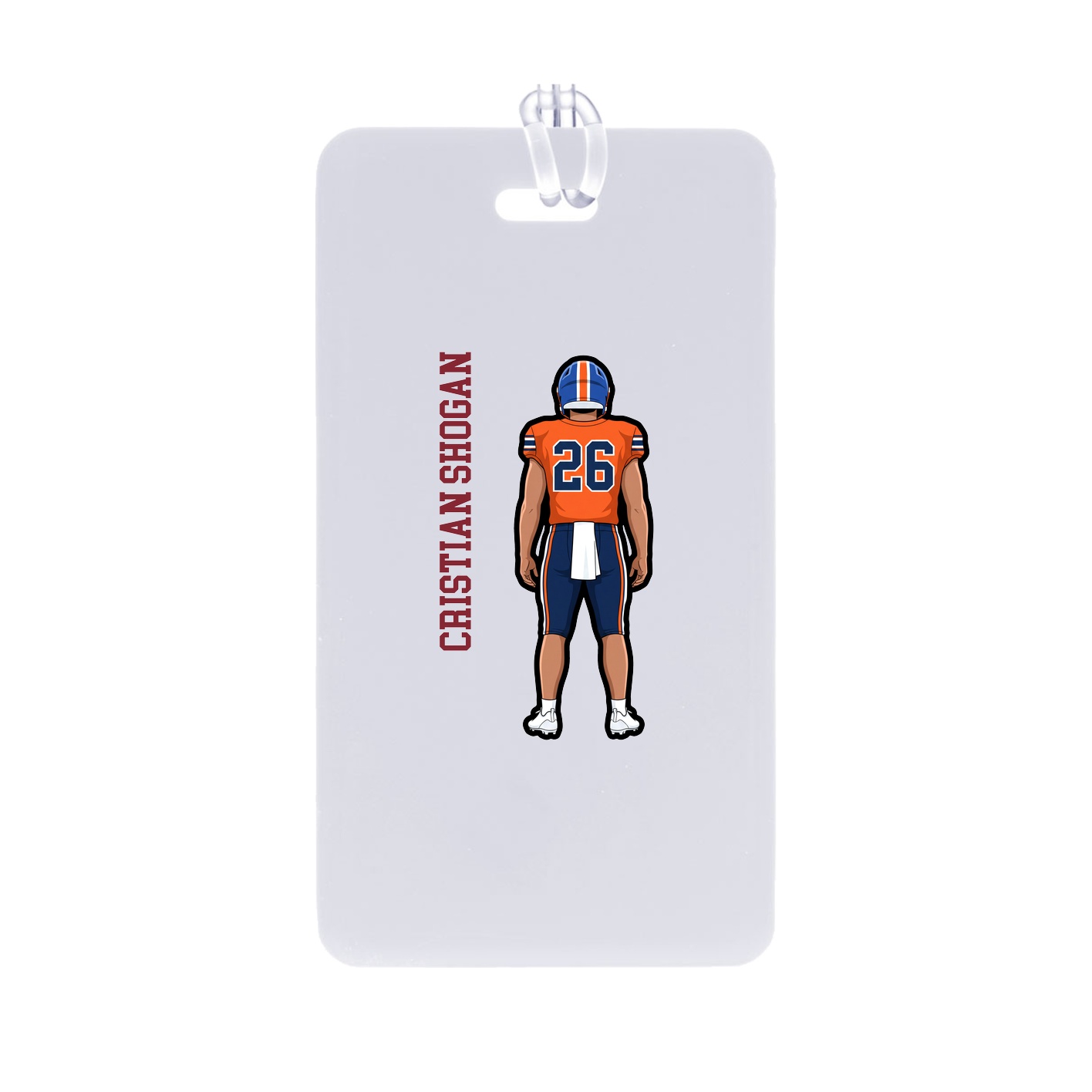 Bag Tag — Name Vertical in Classic