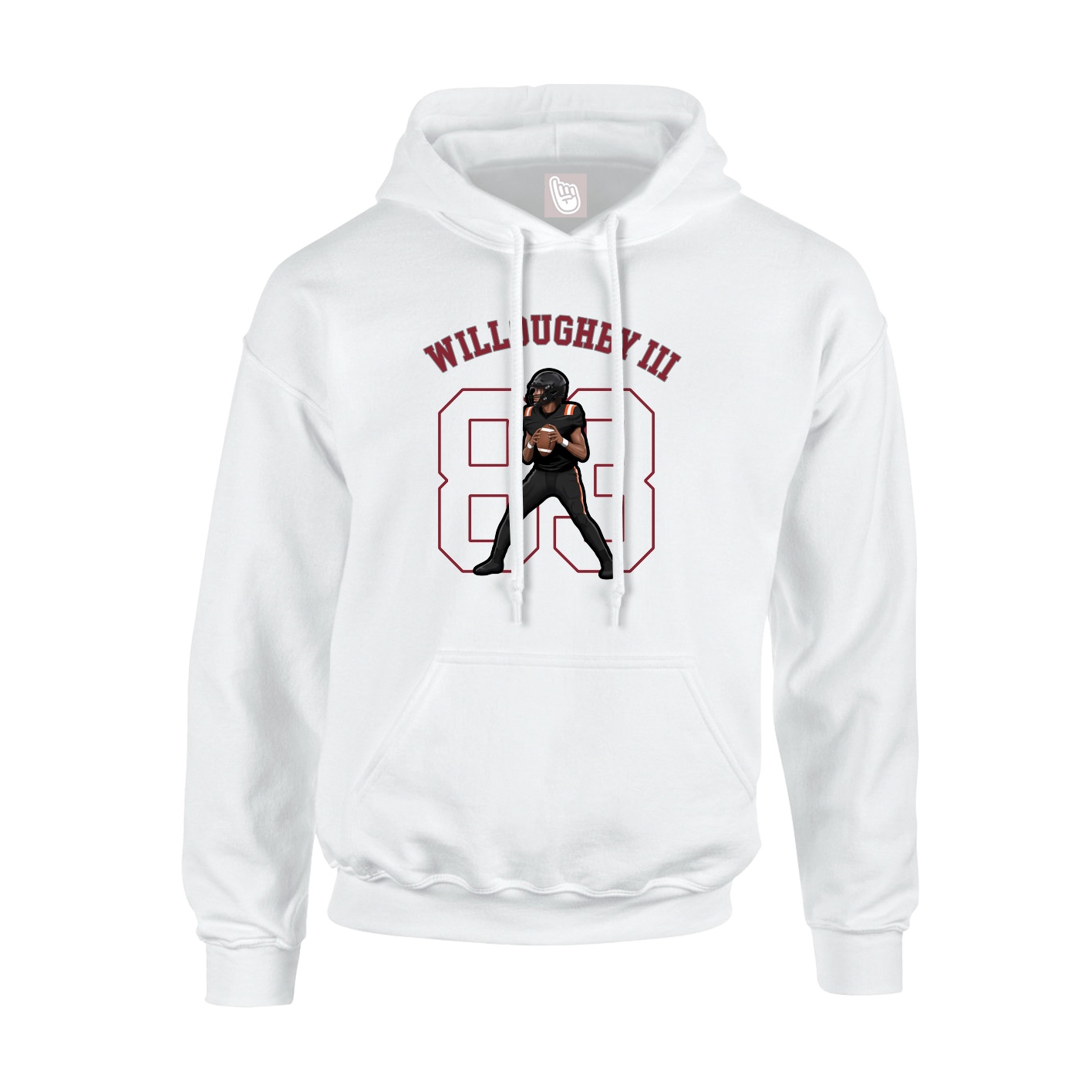 Youth Hoodie — Shirsey Arch in White