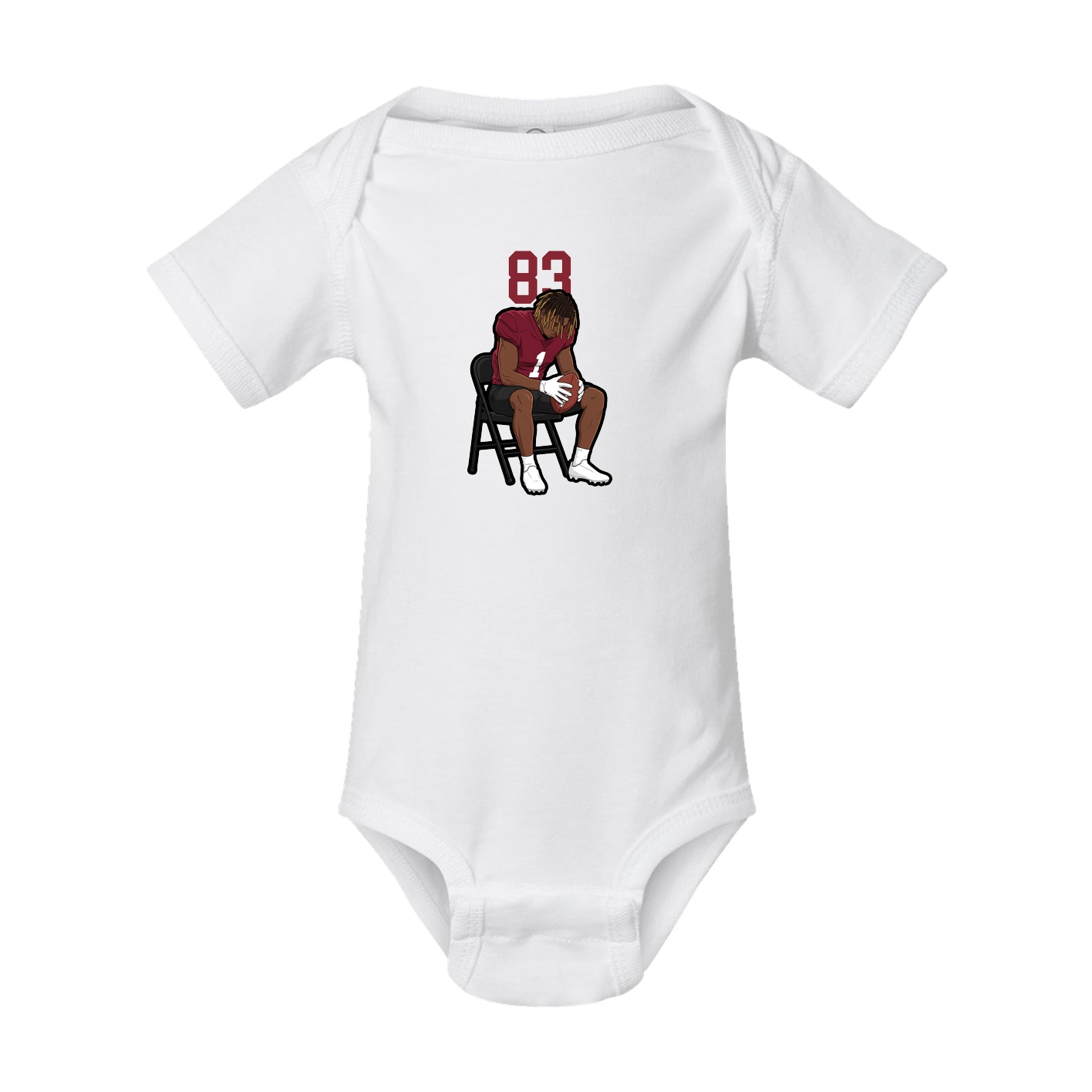 Baby Onesie — Number Top in White