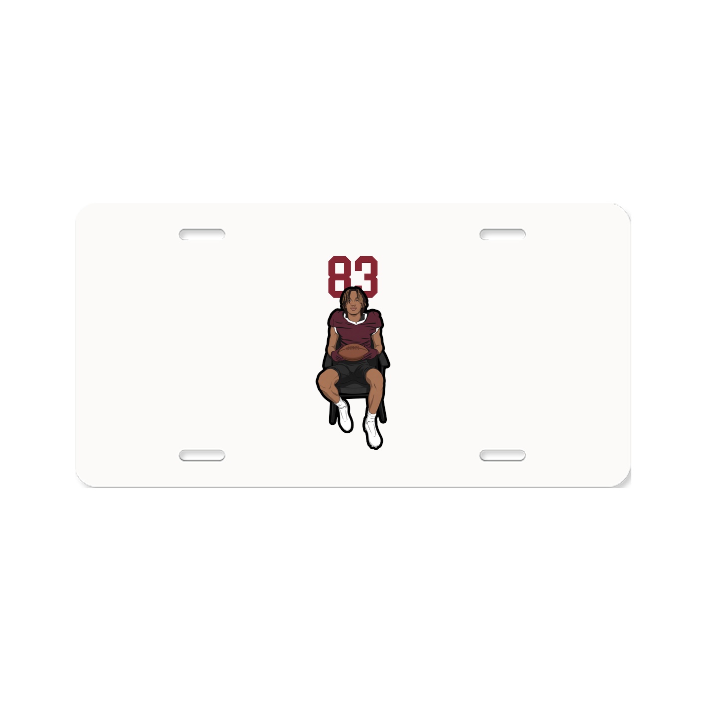 License Plate — Number Top in Classic