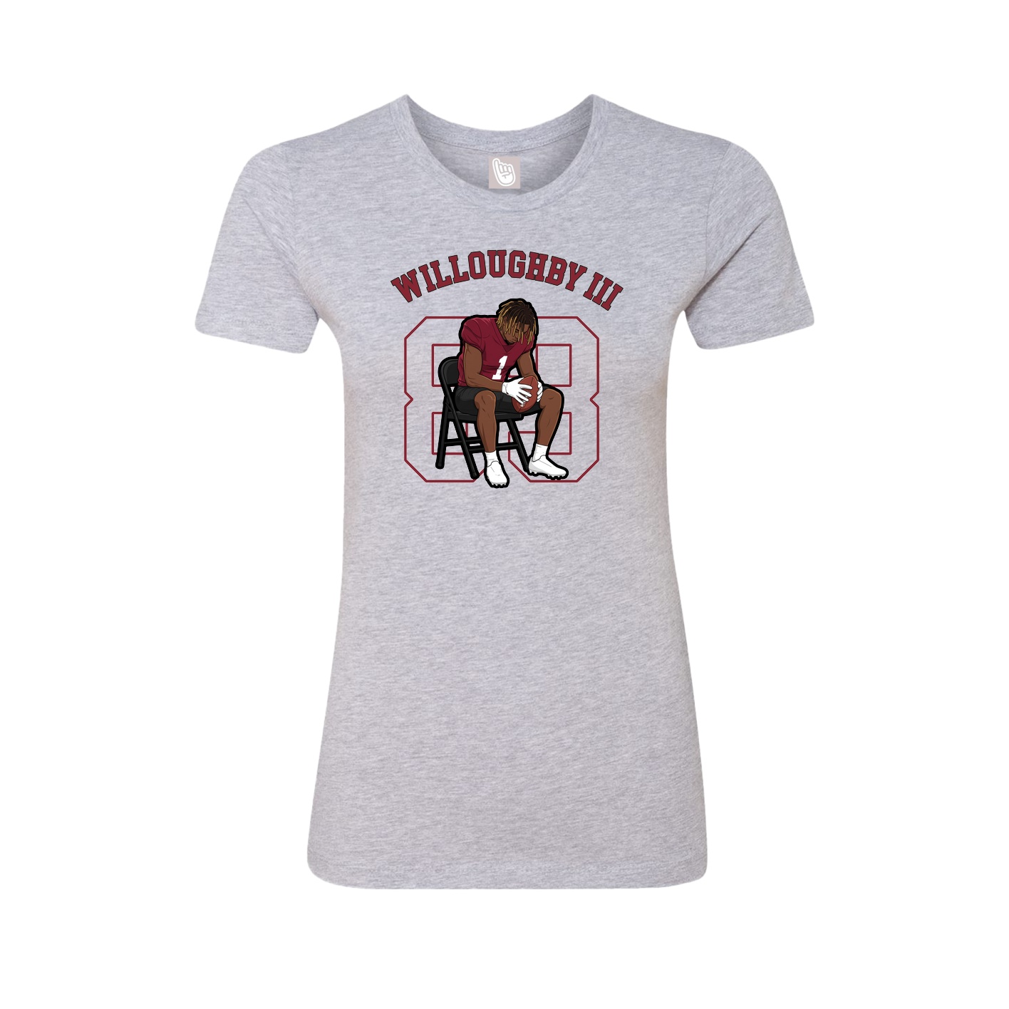 Fitted Women's Tee — Shirsey Arch in Grey