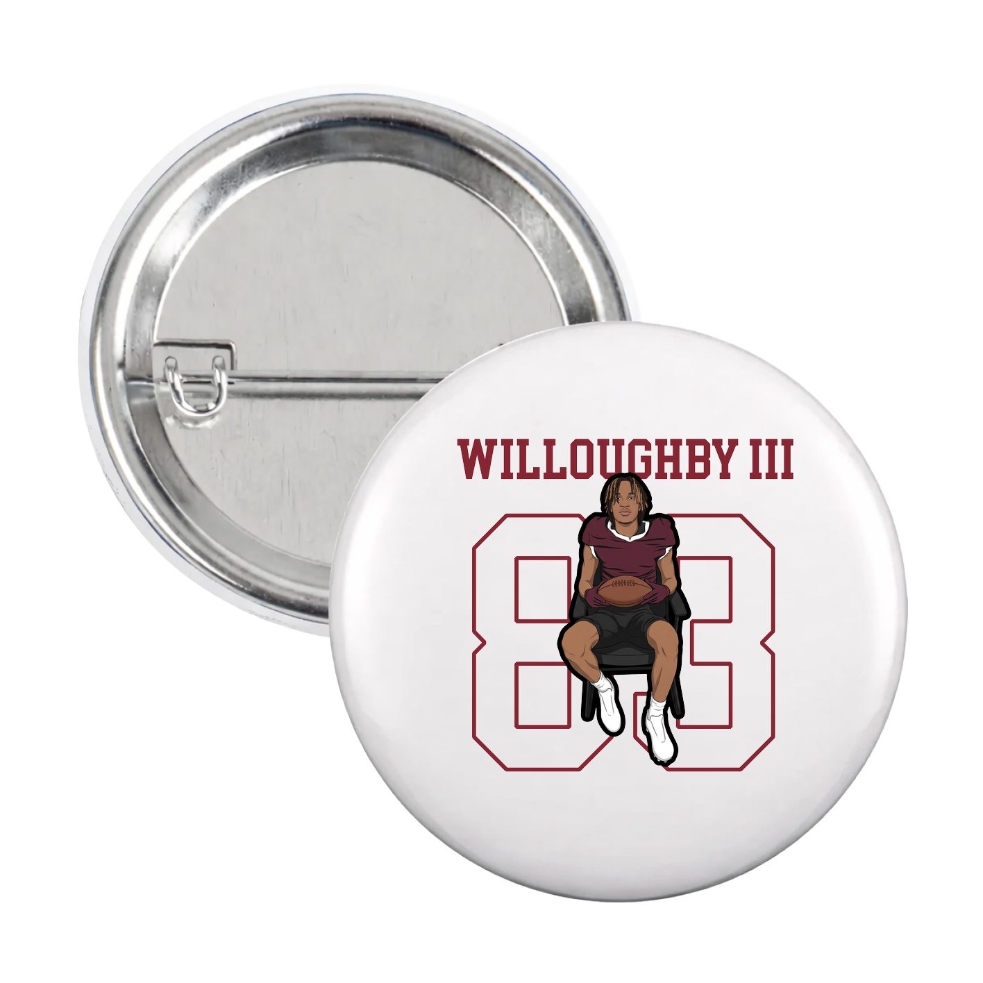 Game Day Button — Shirsey in White