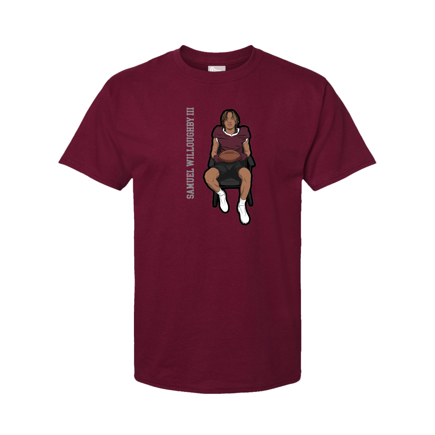 Tee — Name Vertical in Cardinal