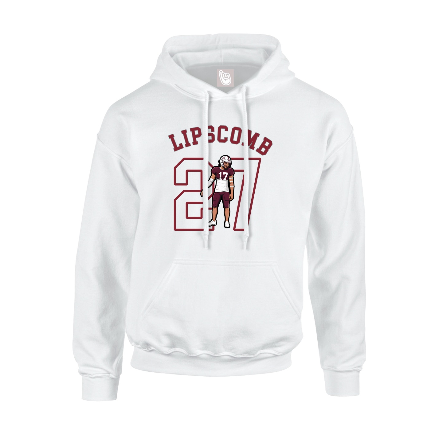 Youth Hoodie — Shirsey Arch in White