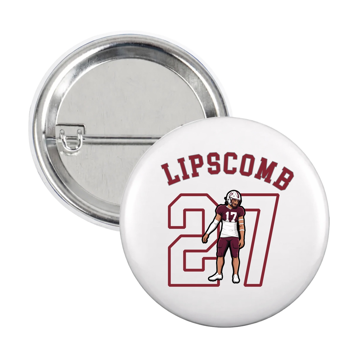 Game Day Button — Shirsey Arch in White
