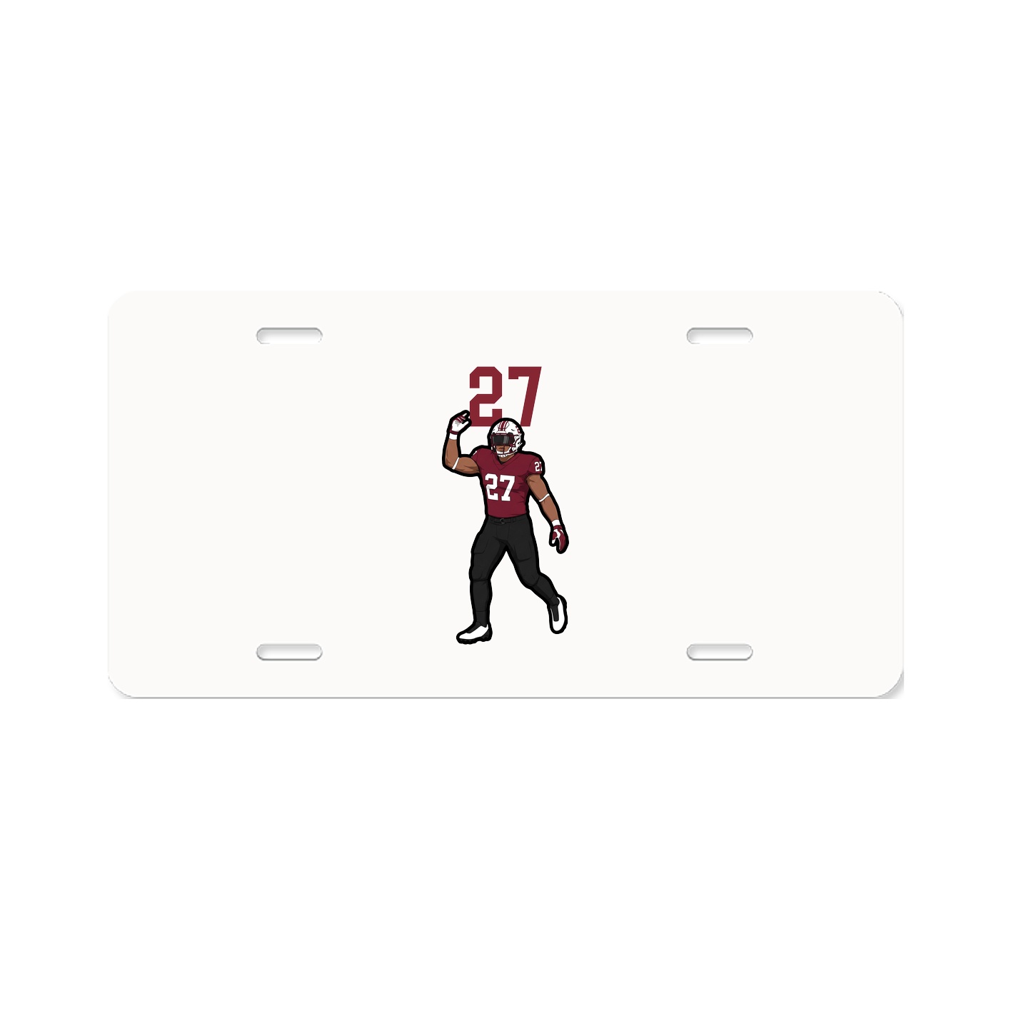 License Plate — Number Top in Classic
