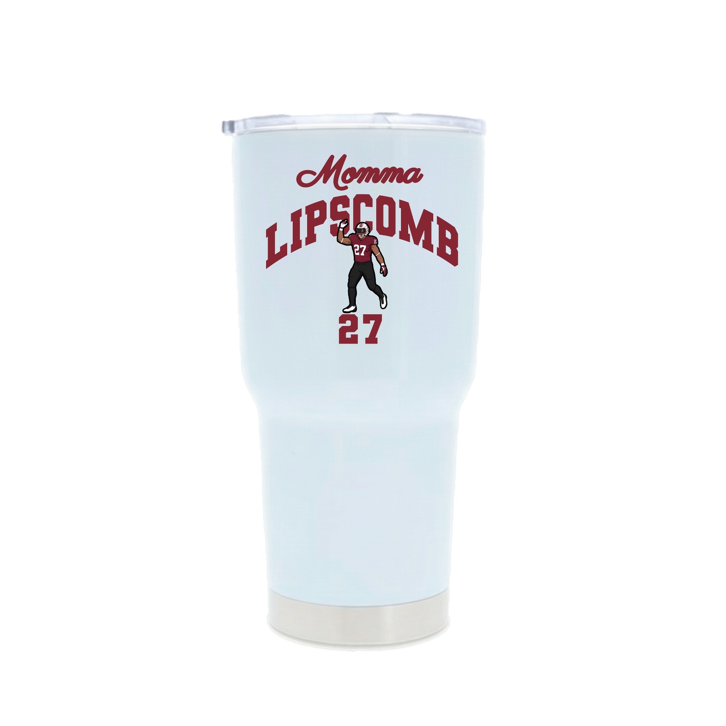 30oz Stainless Steel Tumbler — Mothers Day Arch in White