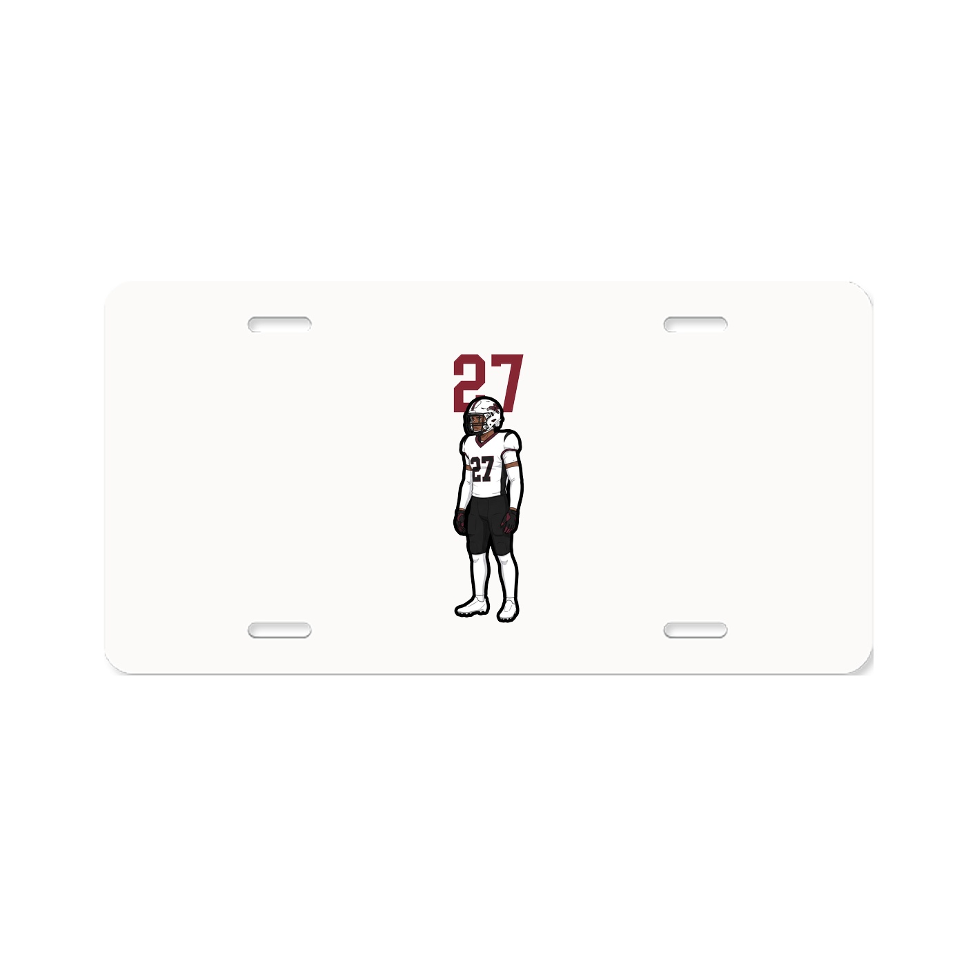 License Plate — Number Top in Classic