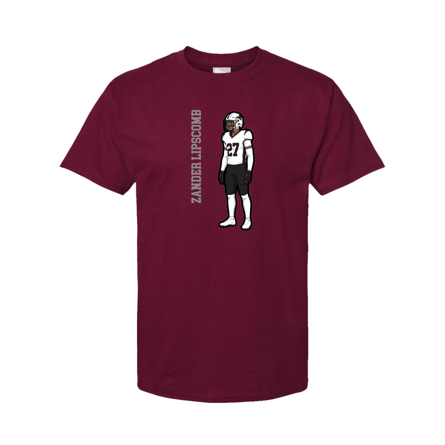 Tee — Name Vertical in Cardinal