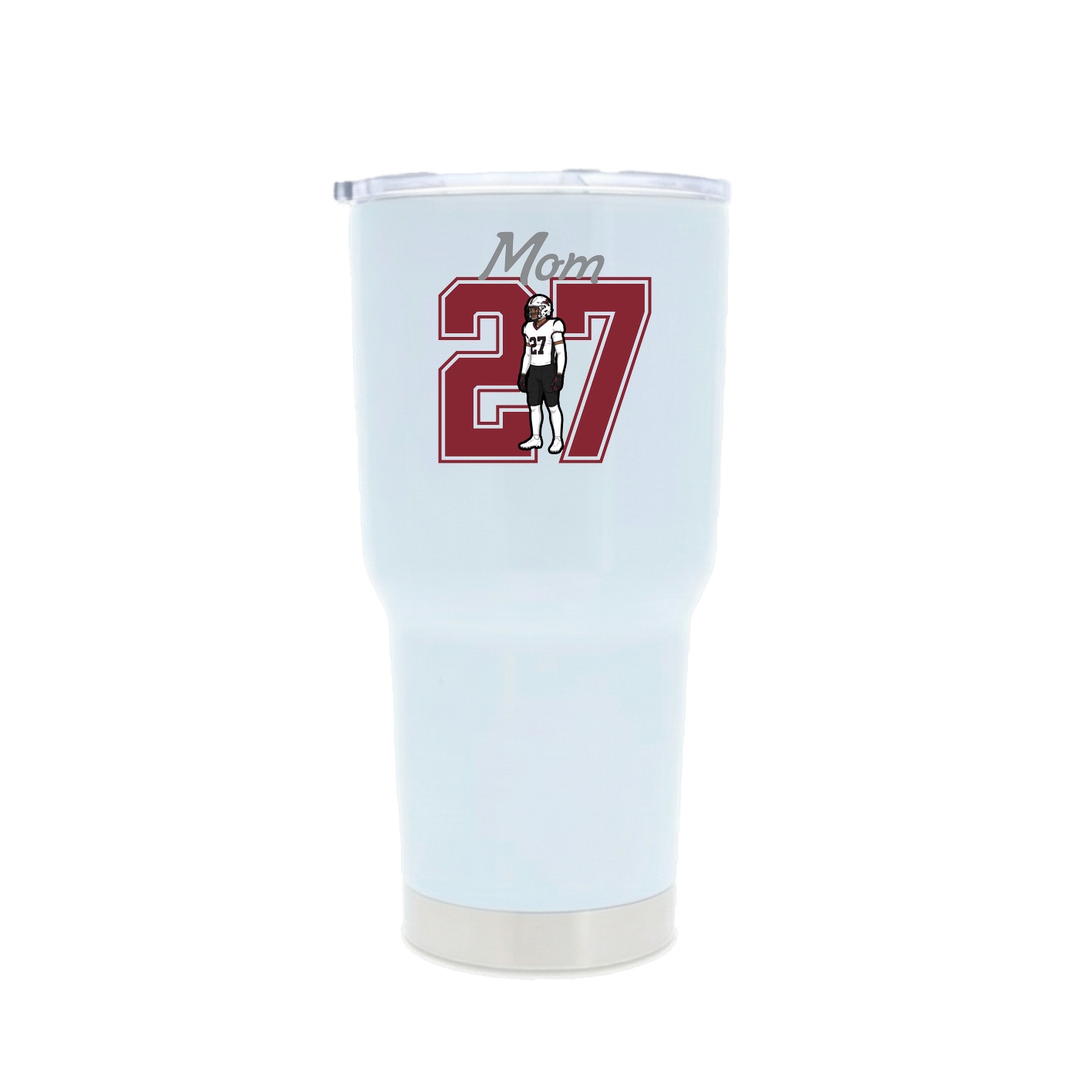 30oz Stainless Steel Tumbler — Mothers Day Shirsey in White