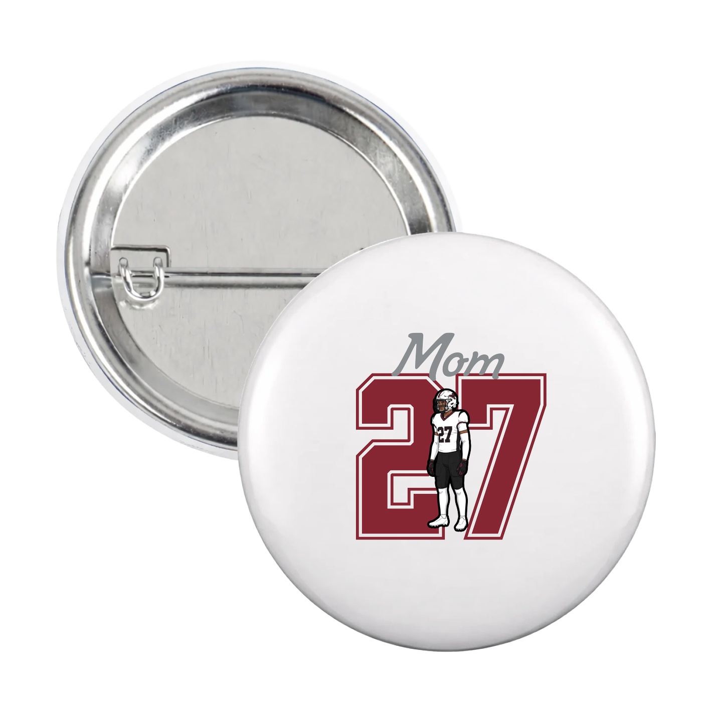 Game Day Button — Mothers Day Shirsey in White