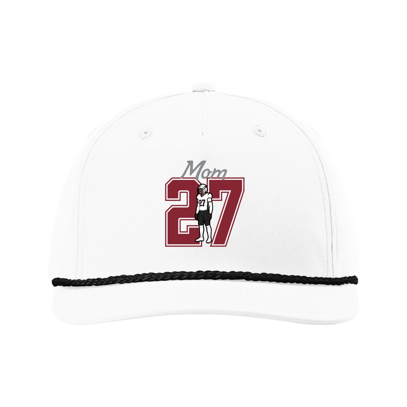 Five-Panel Classic Rope Cap — Mothers Day Shirsey in White