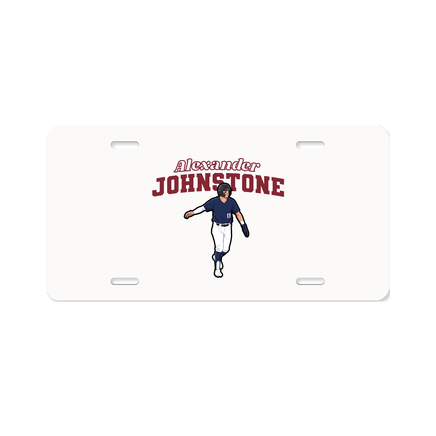 License Plate — Name Arch in Classic