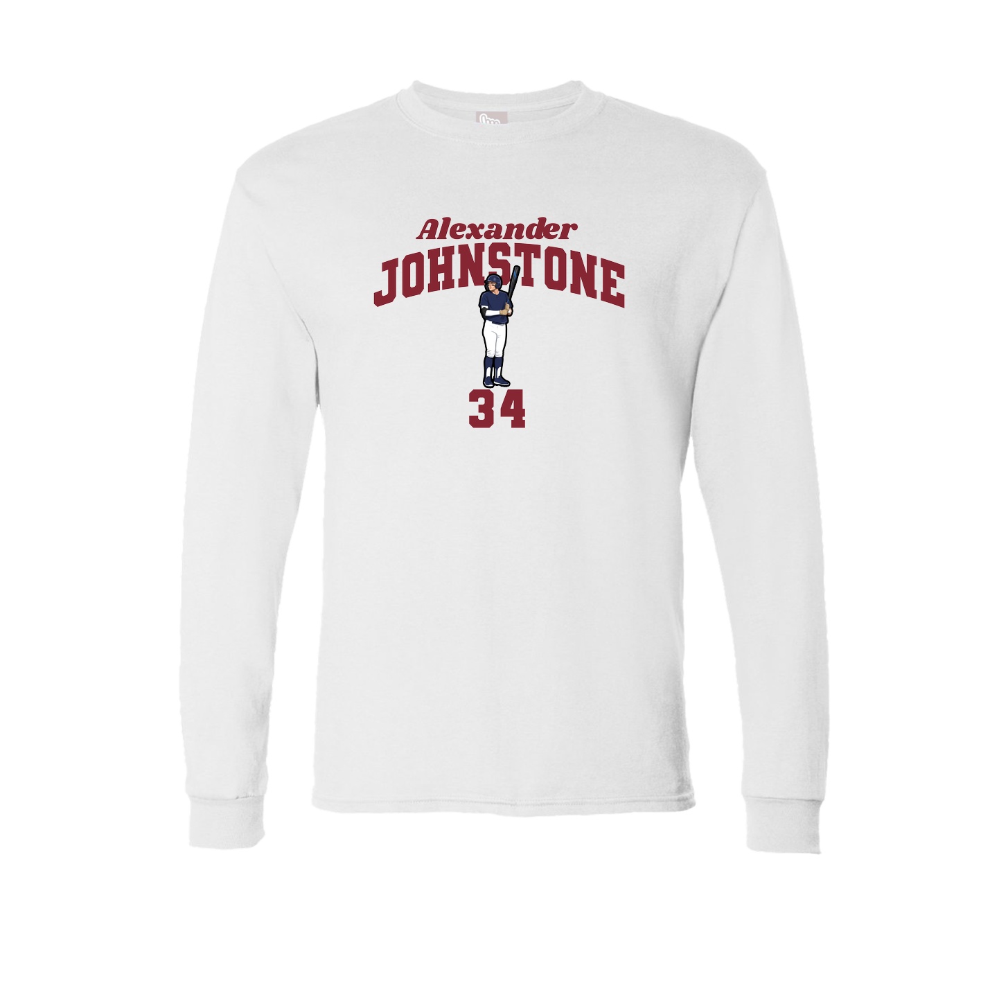 Long Sleeve Tee — Signature Arch in White