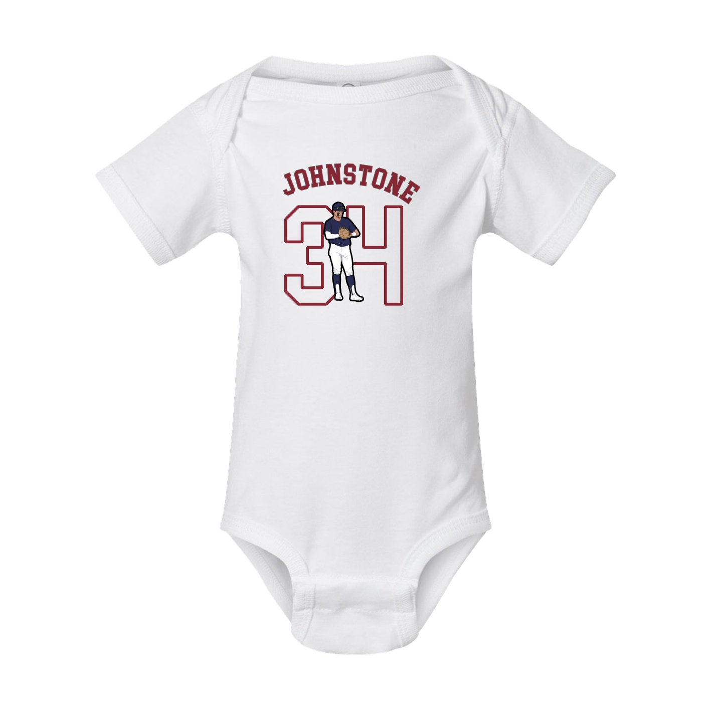 Baby Onesie — Shirsey Arch in White