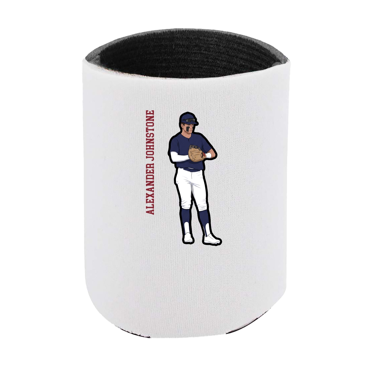 Can Holder — Name Vertical in White