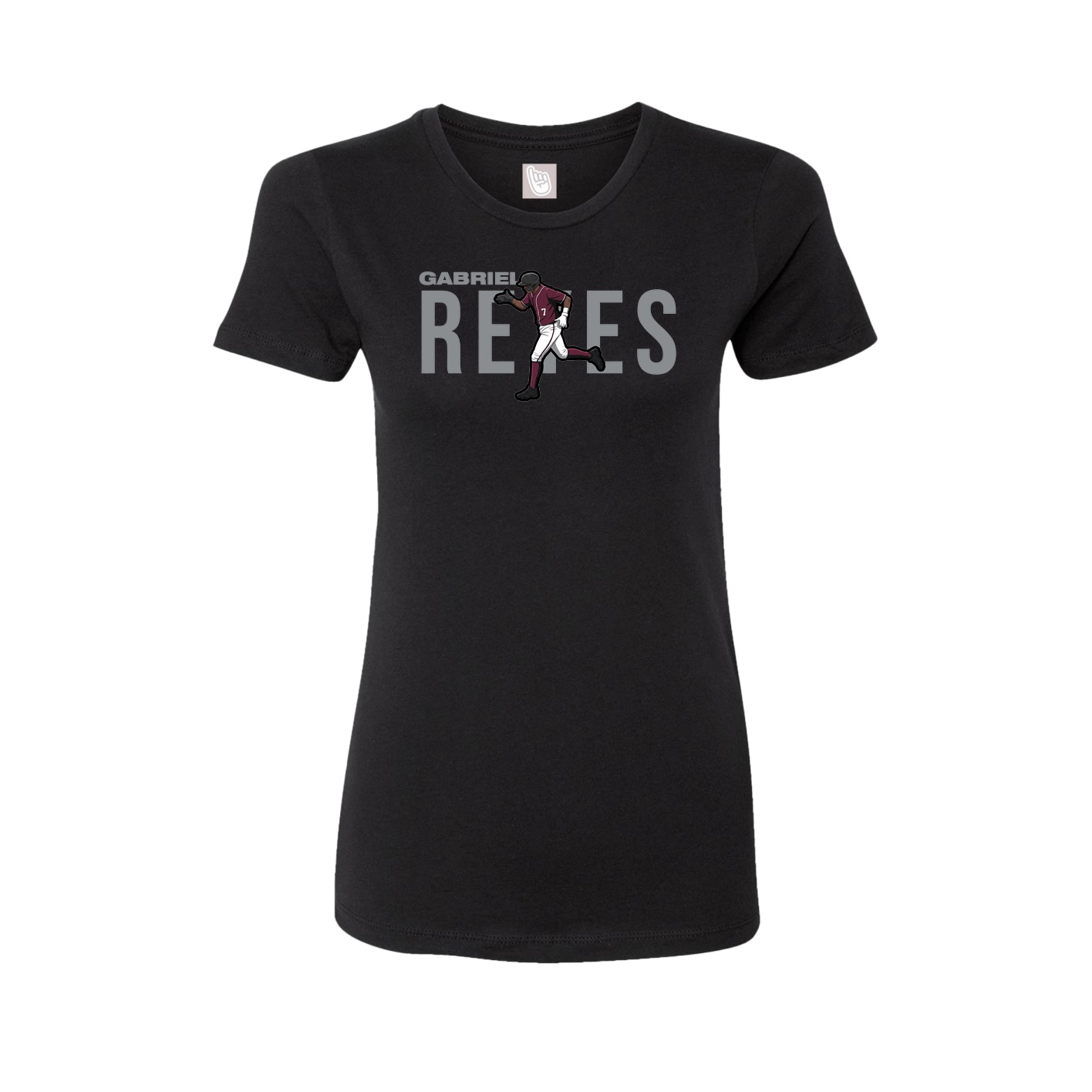 Womens Tee — Player Name in Black