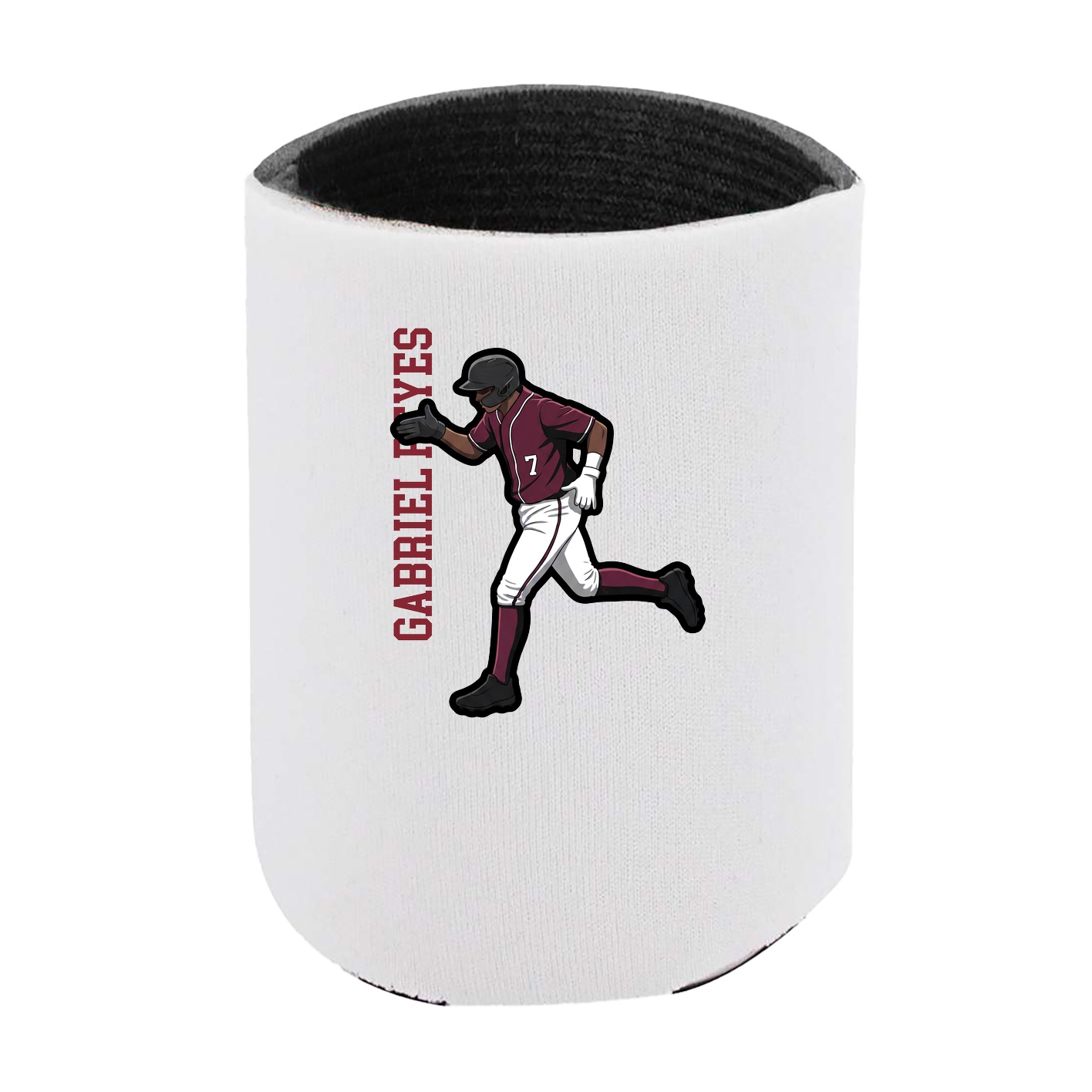 Can Holder — Name Vertical in White