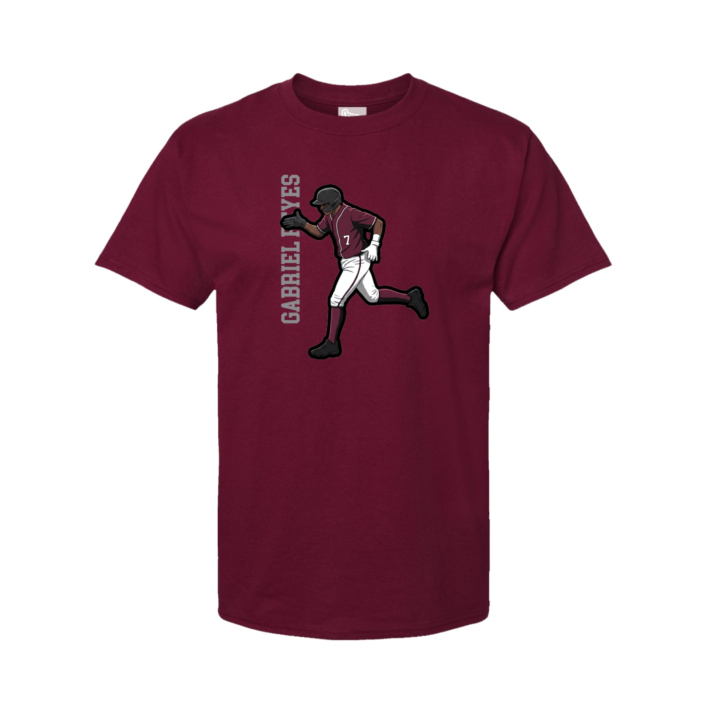 Tee — Name Vertical in Cardinal