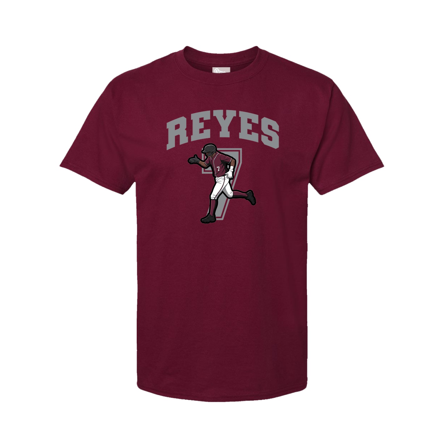 Youth Tee — Number in Cardinal