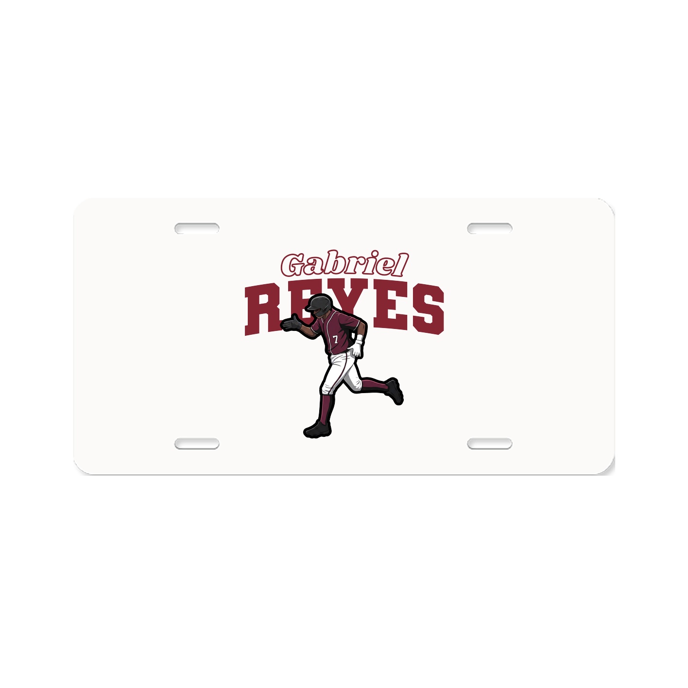 License Plate — Name Arch in Classic