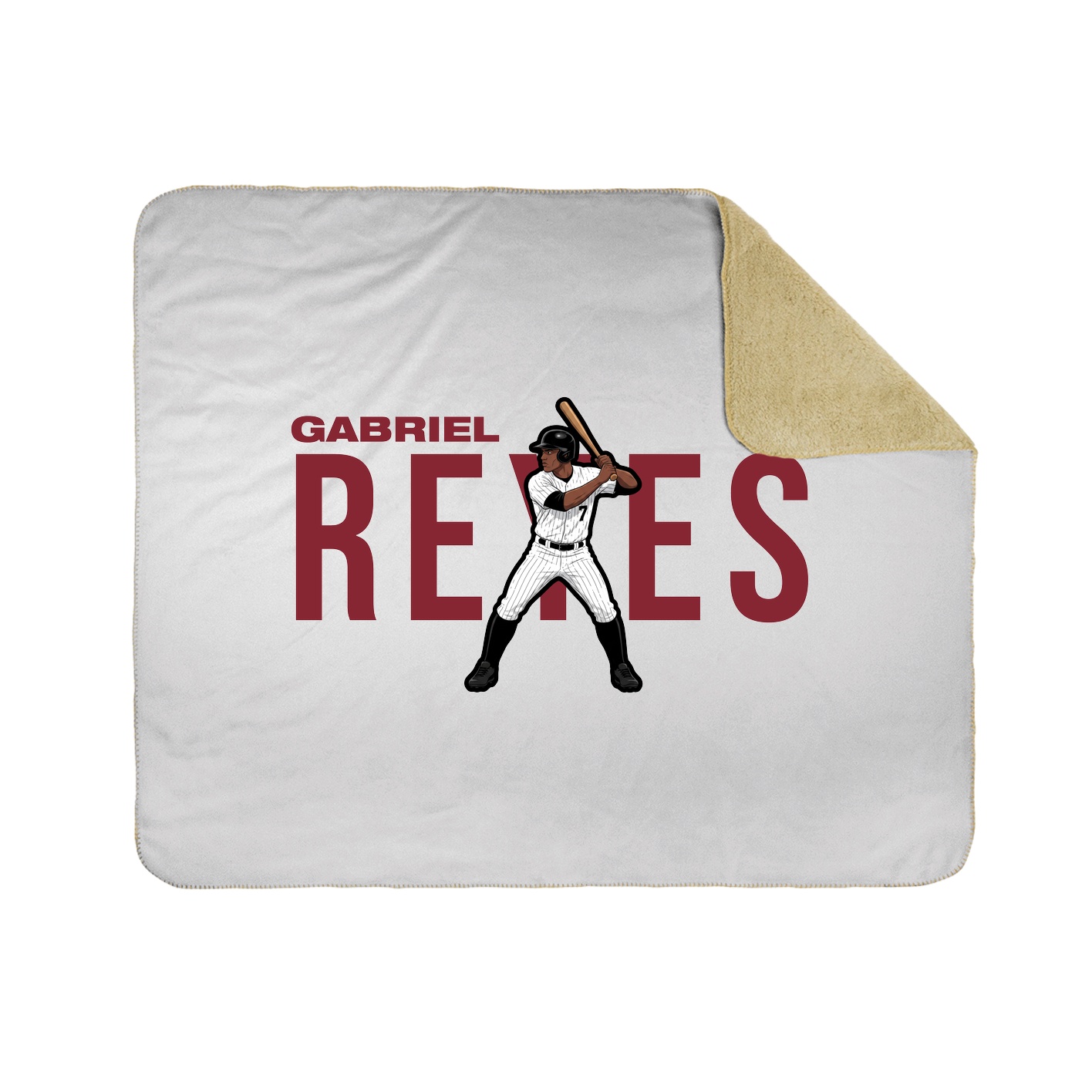 Throw Blanket — Player Name in White