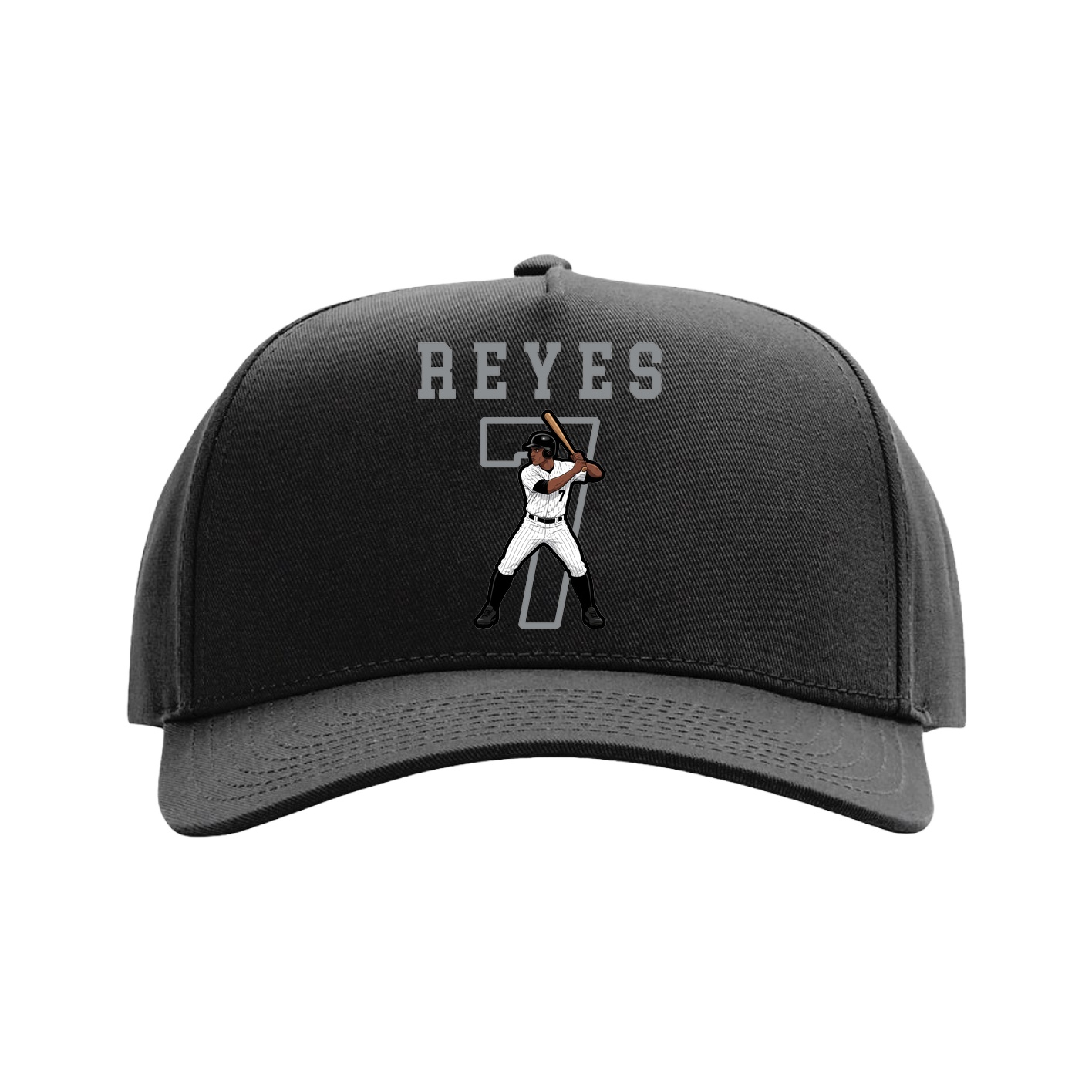Full Fabric Five-Panel Champ Cap — Shirsey in Black