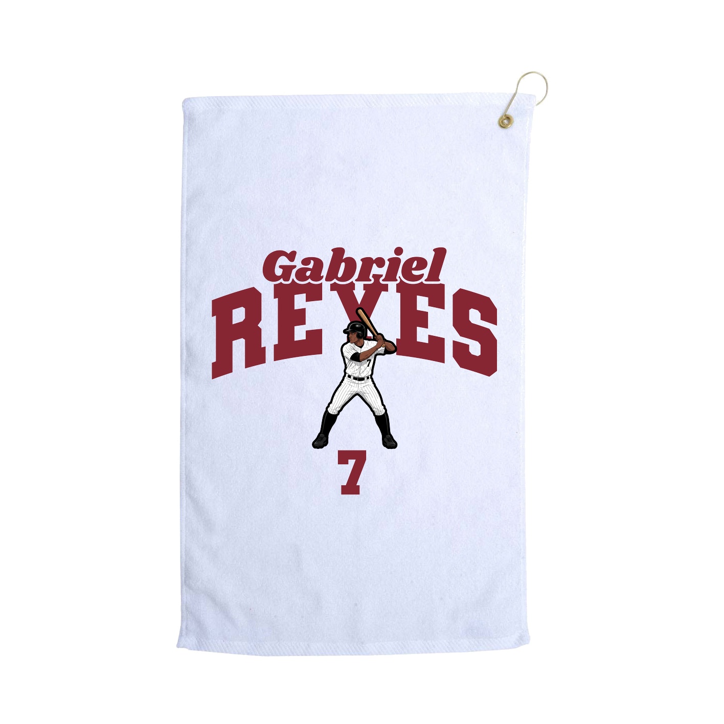 Golf Towel — Signature Arch in White