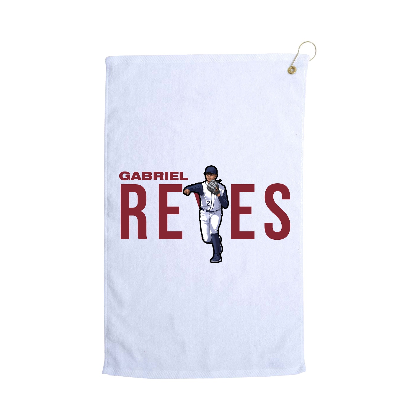 Golf Towel — Player Name in White