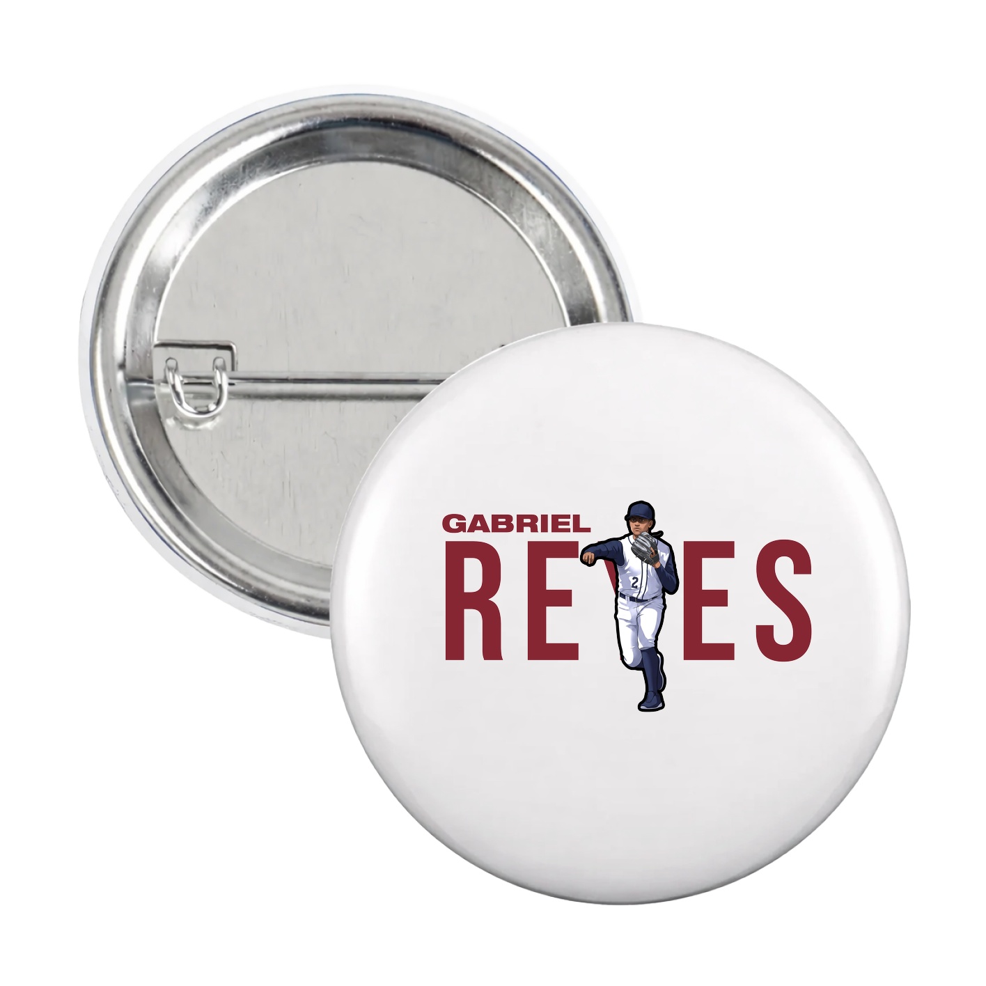Game Day Button — Player Name in White