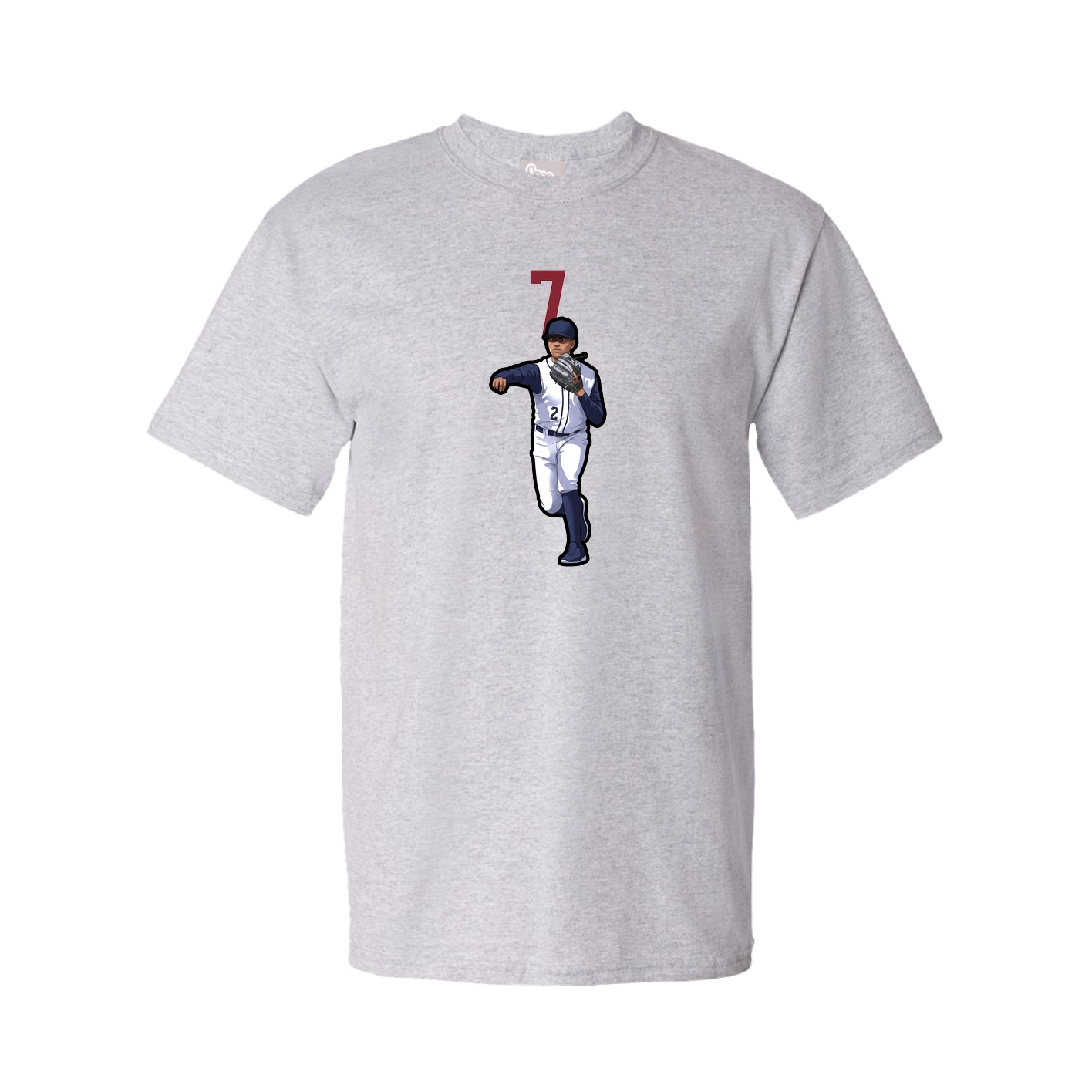 Tee — Number Top in Grey