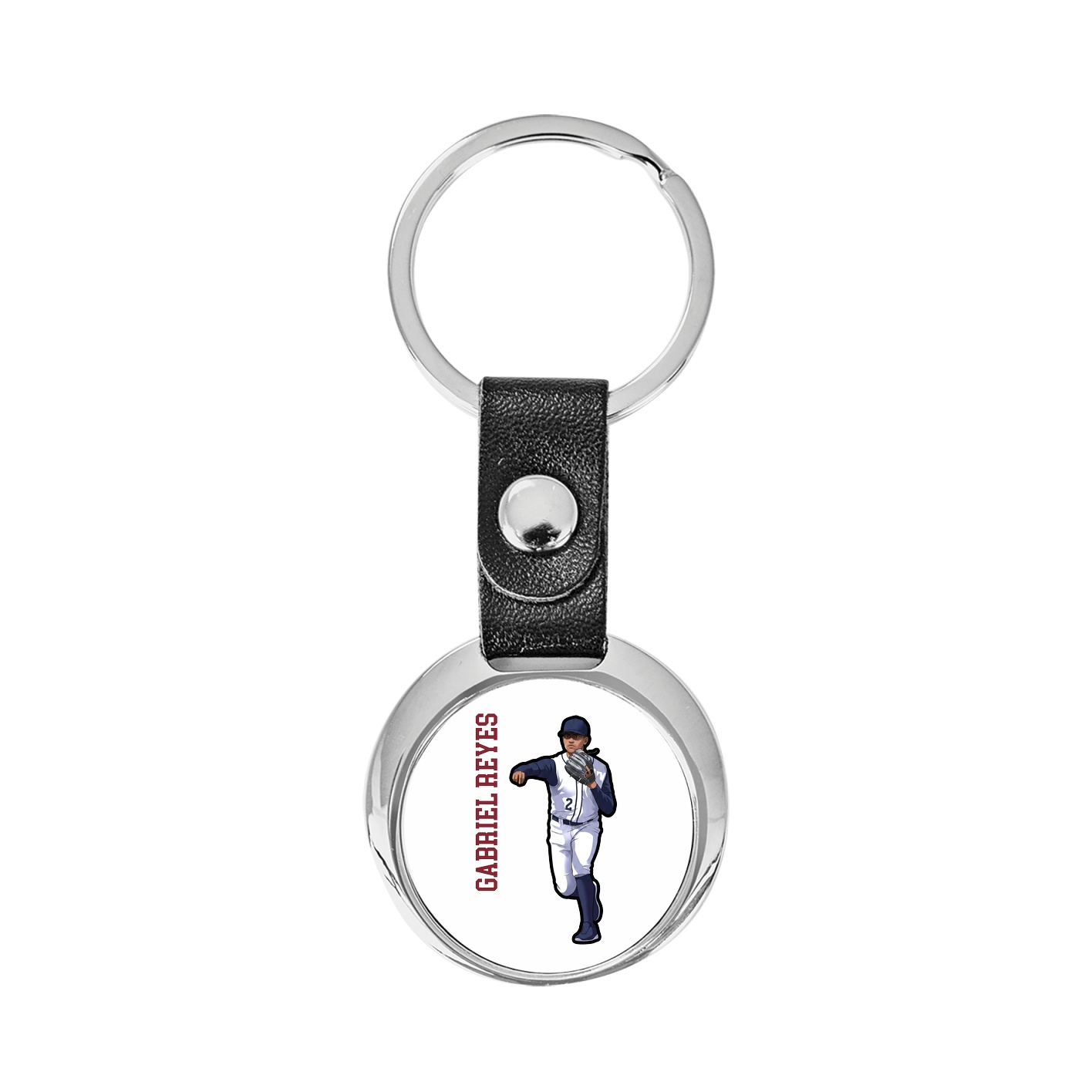Key Chain — Name Vertical in Classic