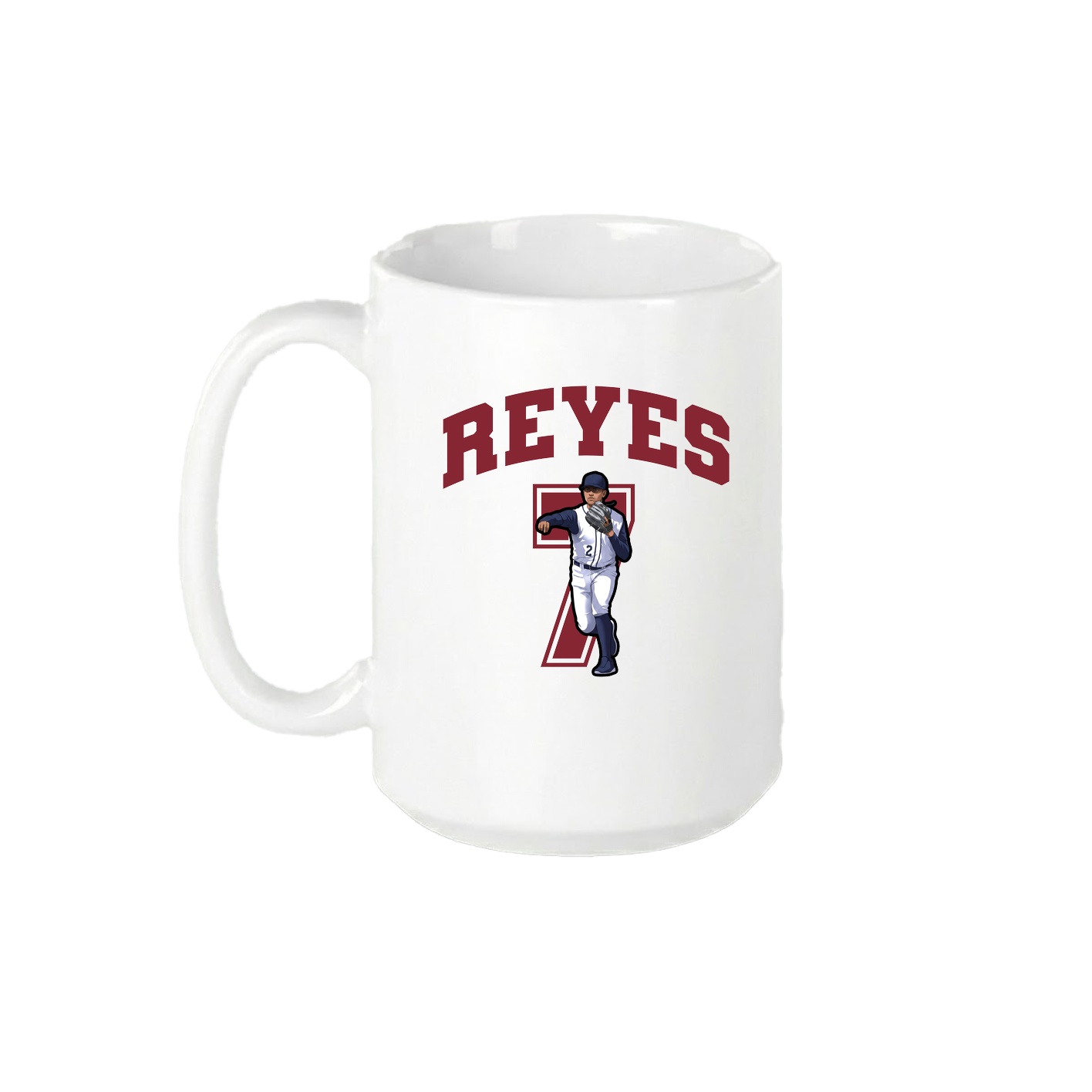 15oz Coffee Mug — Number in White