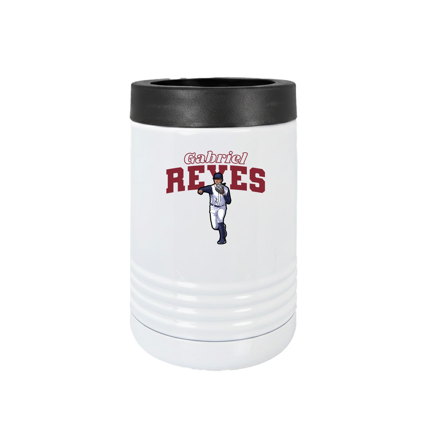 Beverage Holder — Name Arch in White