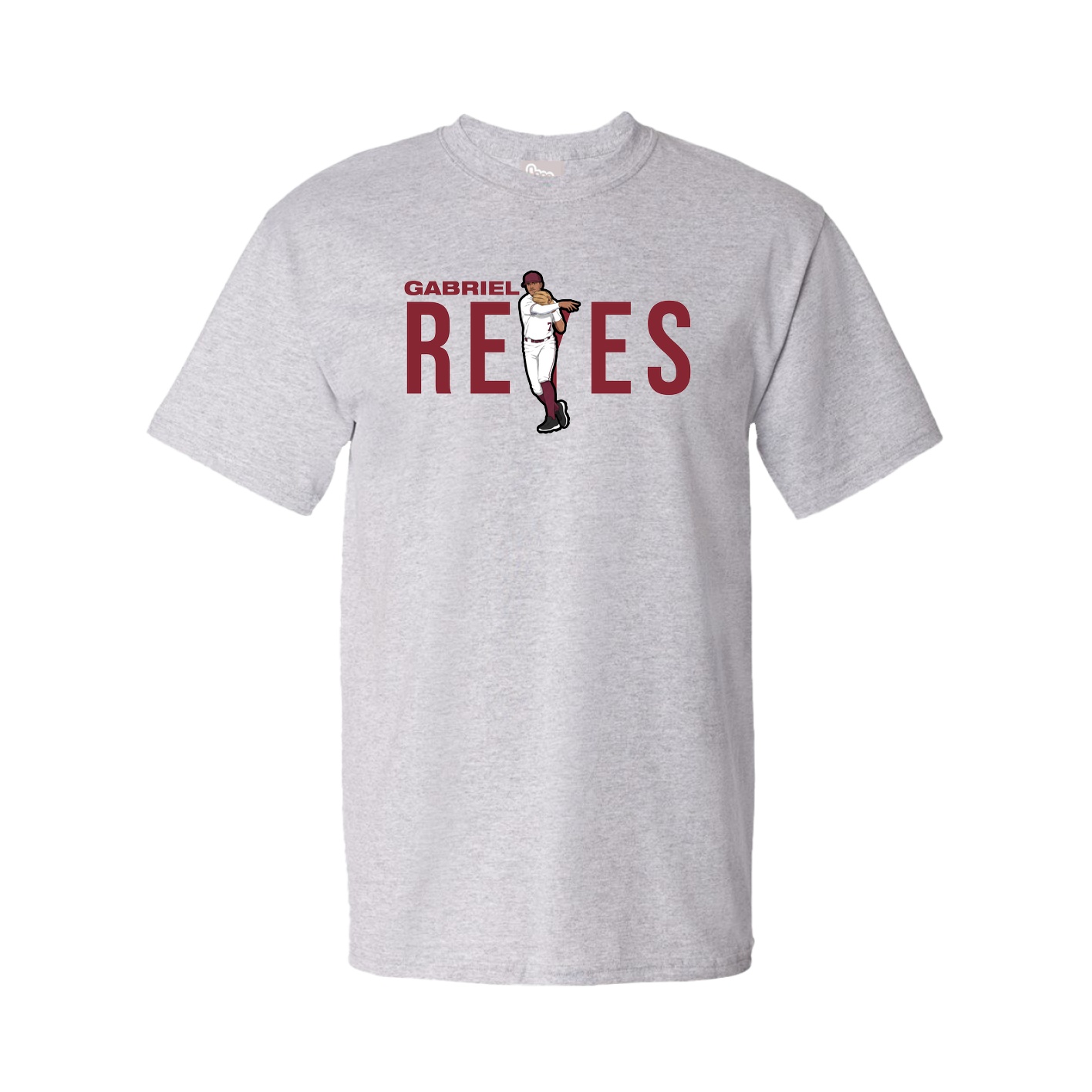 Youth Tee — Player Name in Grey