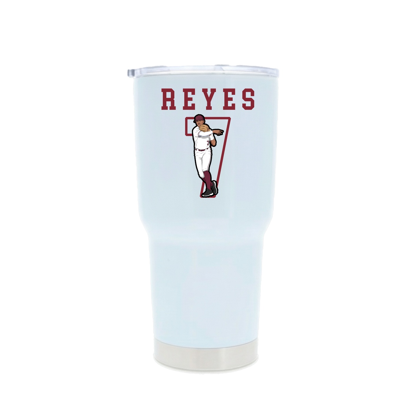 30oz Stainless Steel Tumbler — Shirsey in White