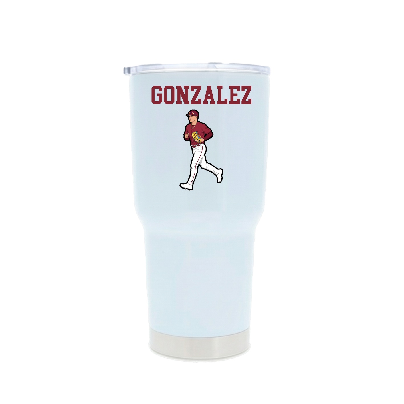 30oz Stainless Steel Tumbler — Shirsey in White