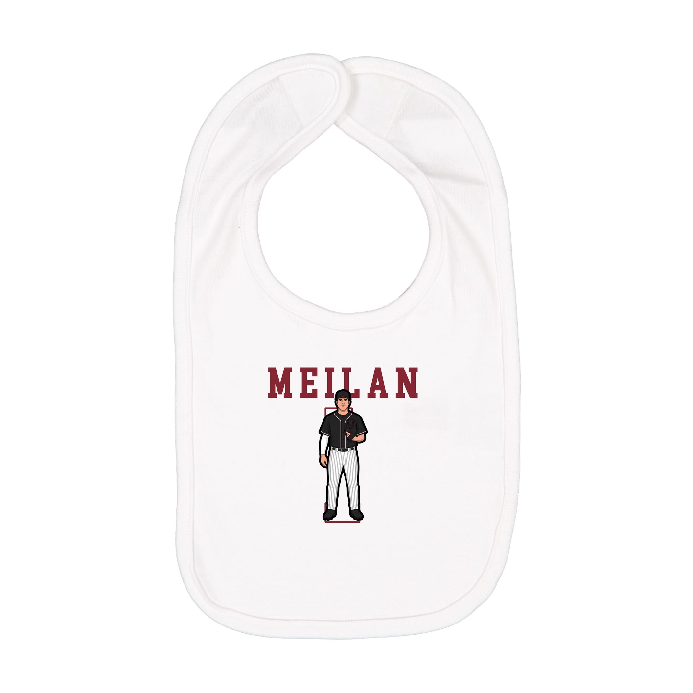 Infant Bib — Shirsey in White