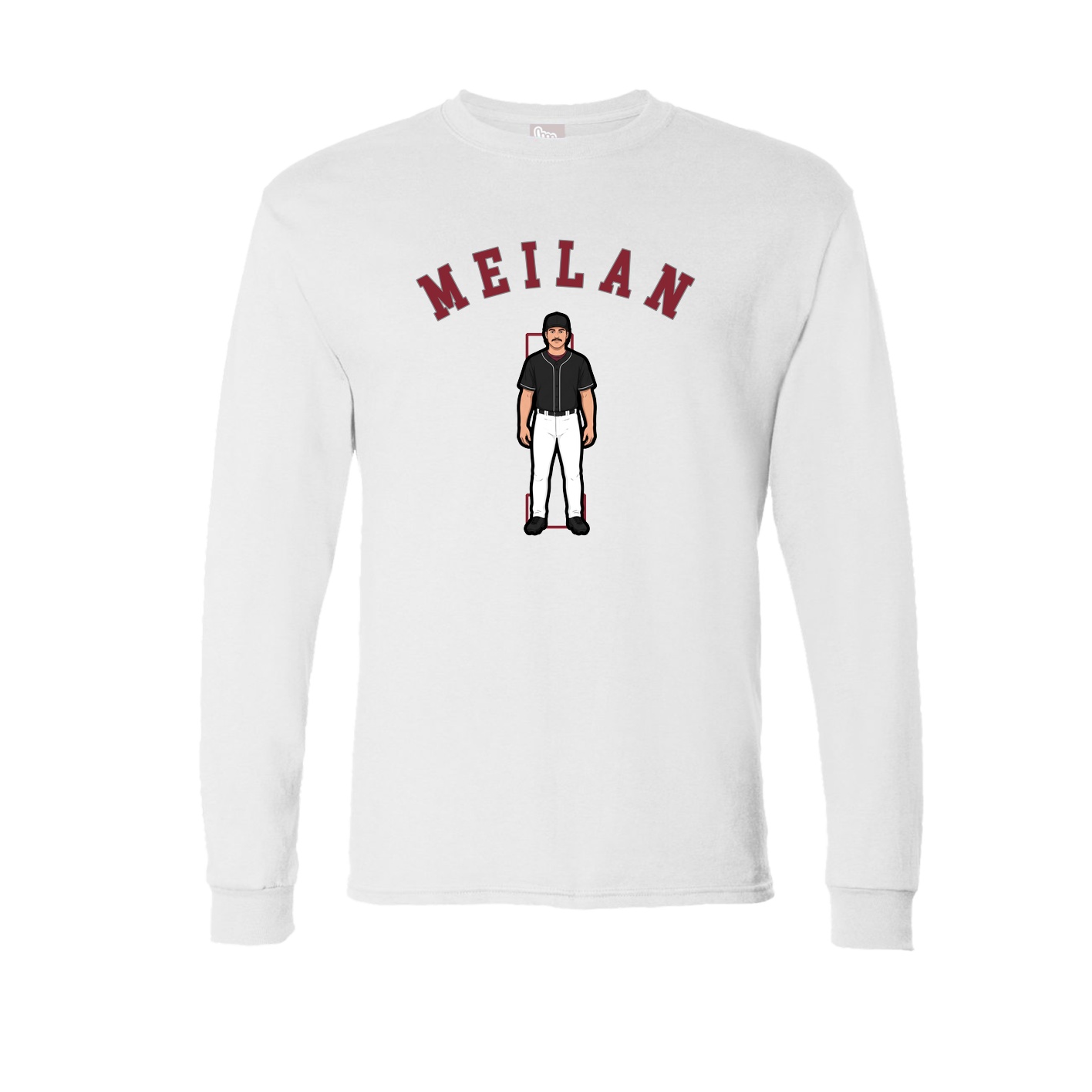 Long Sleeve Tee — Shirsey Arch in White