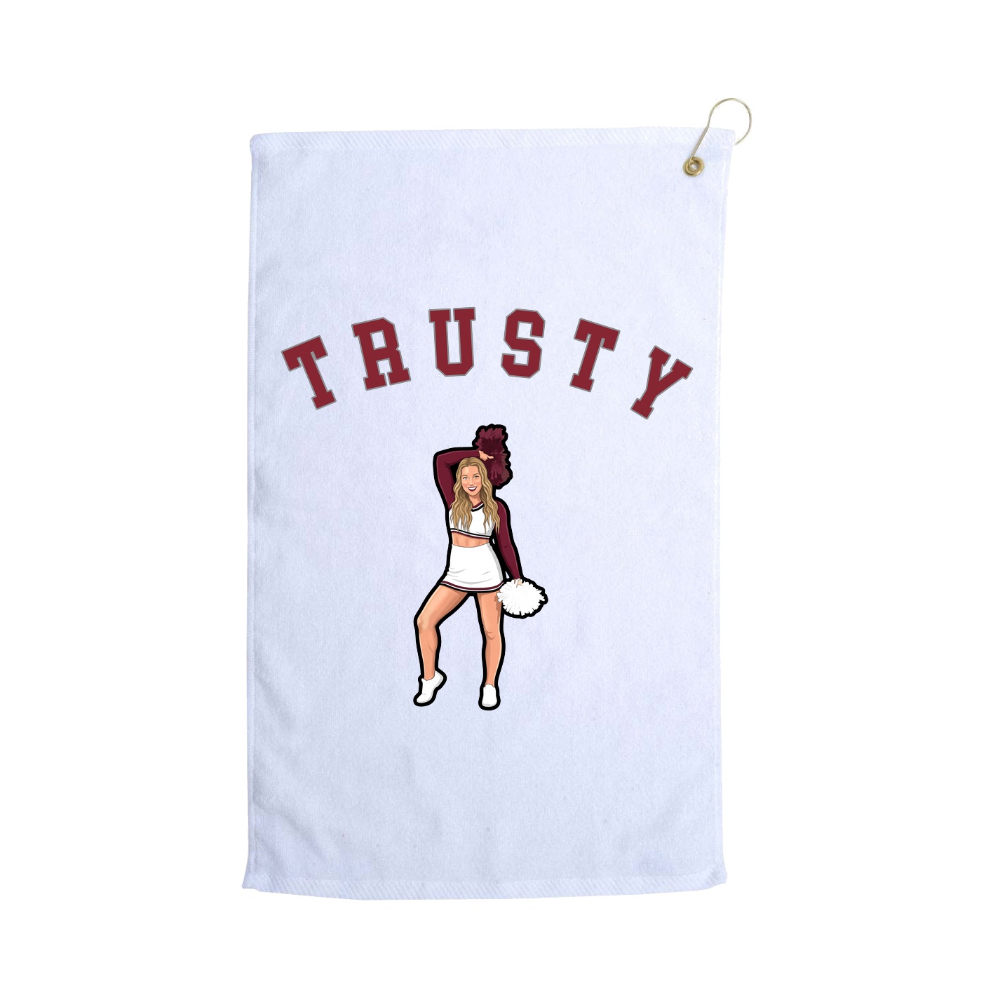 Golf Towel — Shirsey Arch in White