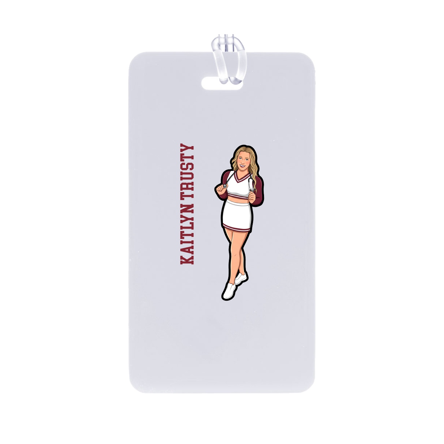 Bag Tag — Name Vertical in Classic