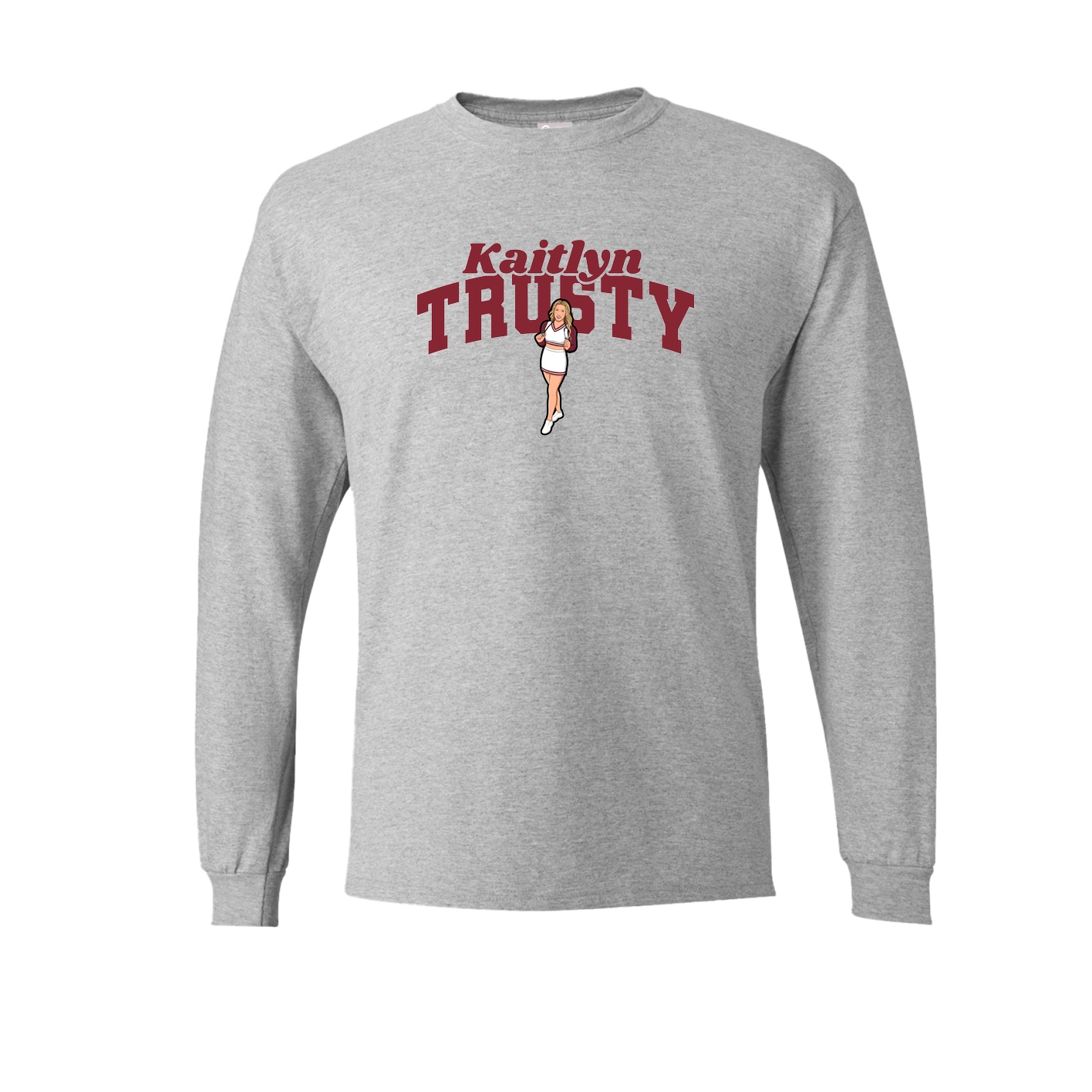 Long Sleeve Tee — Signature Arch in Grey