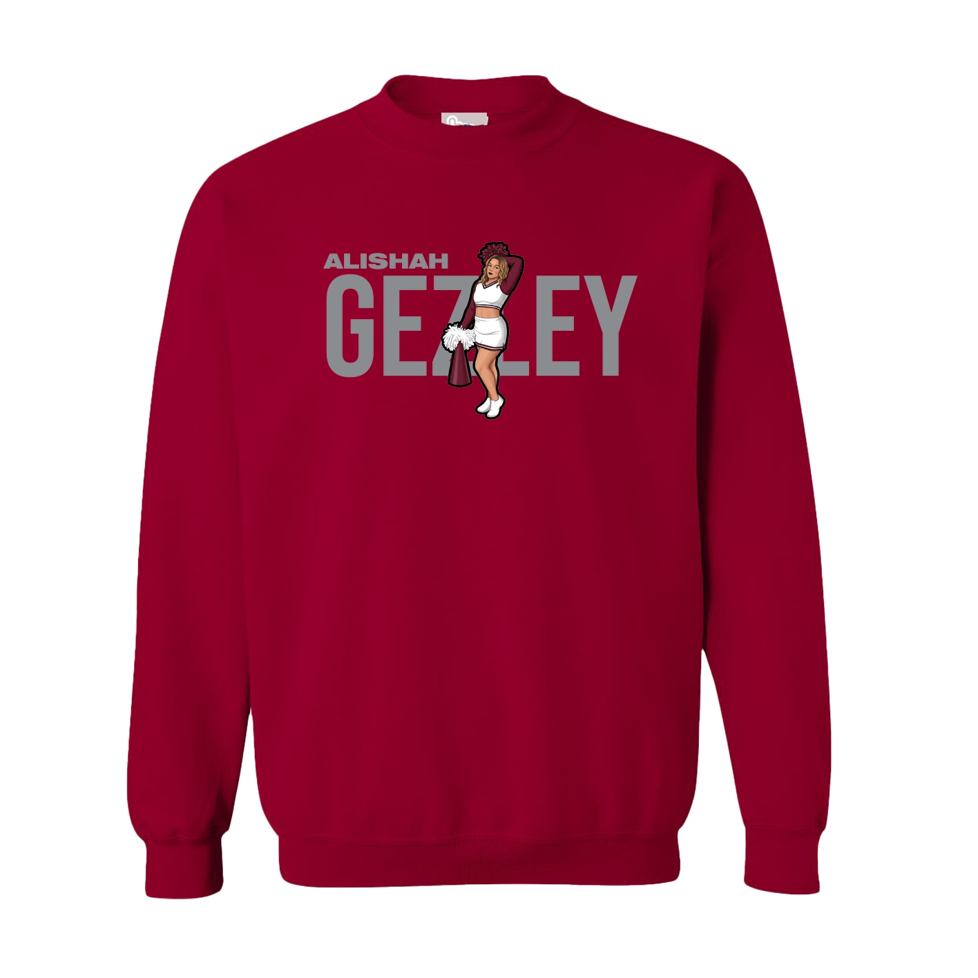 Fleece Crew — Player Name in Cardinal