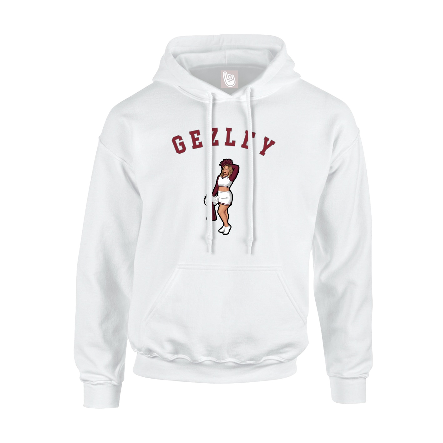 Youth Hoodie — Shirsey Arch in White