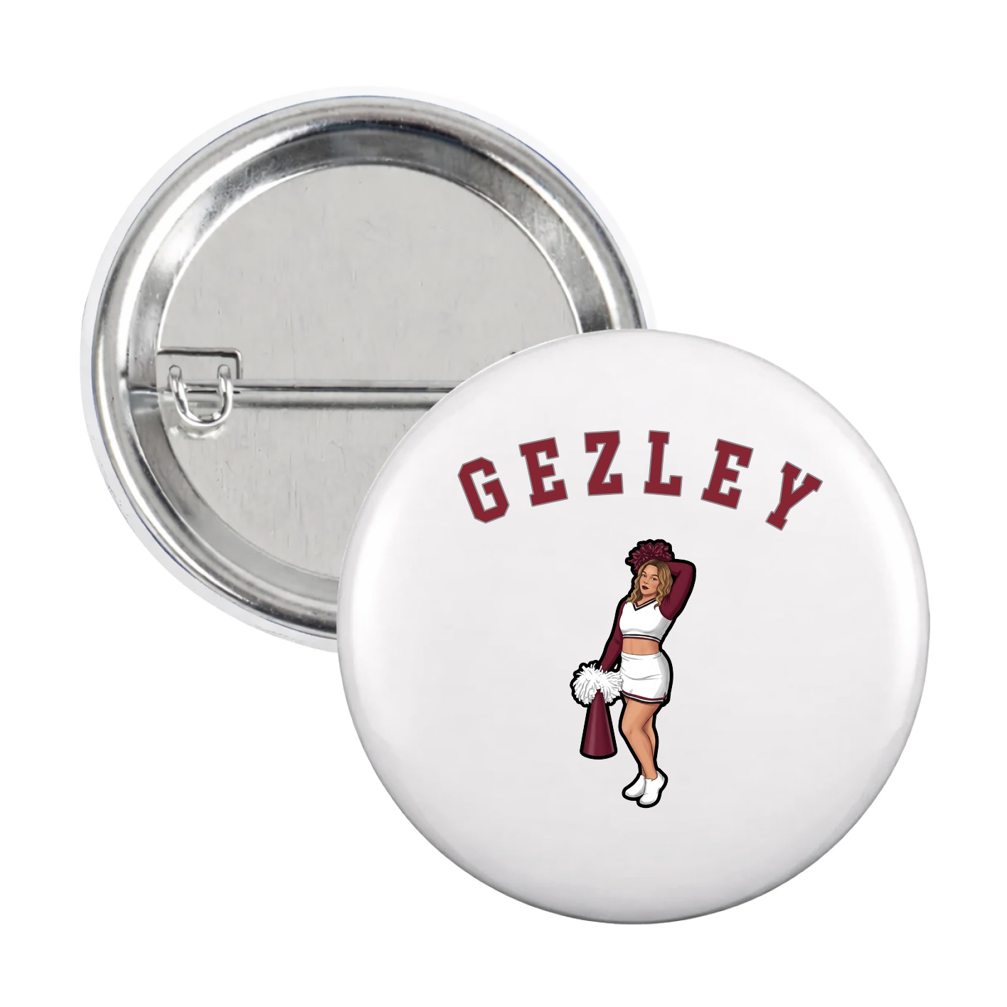 Game Day Button — Shirsey Arch in White