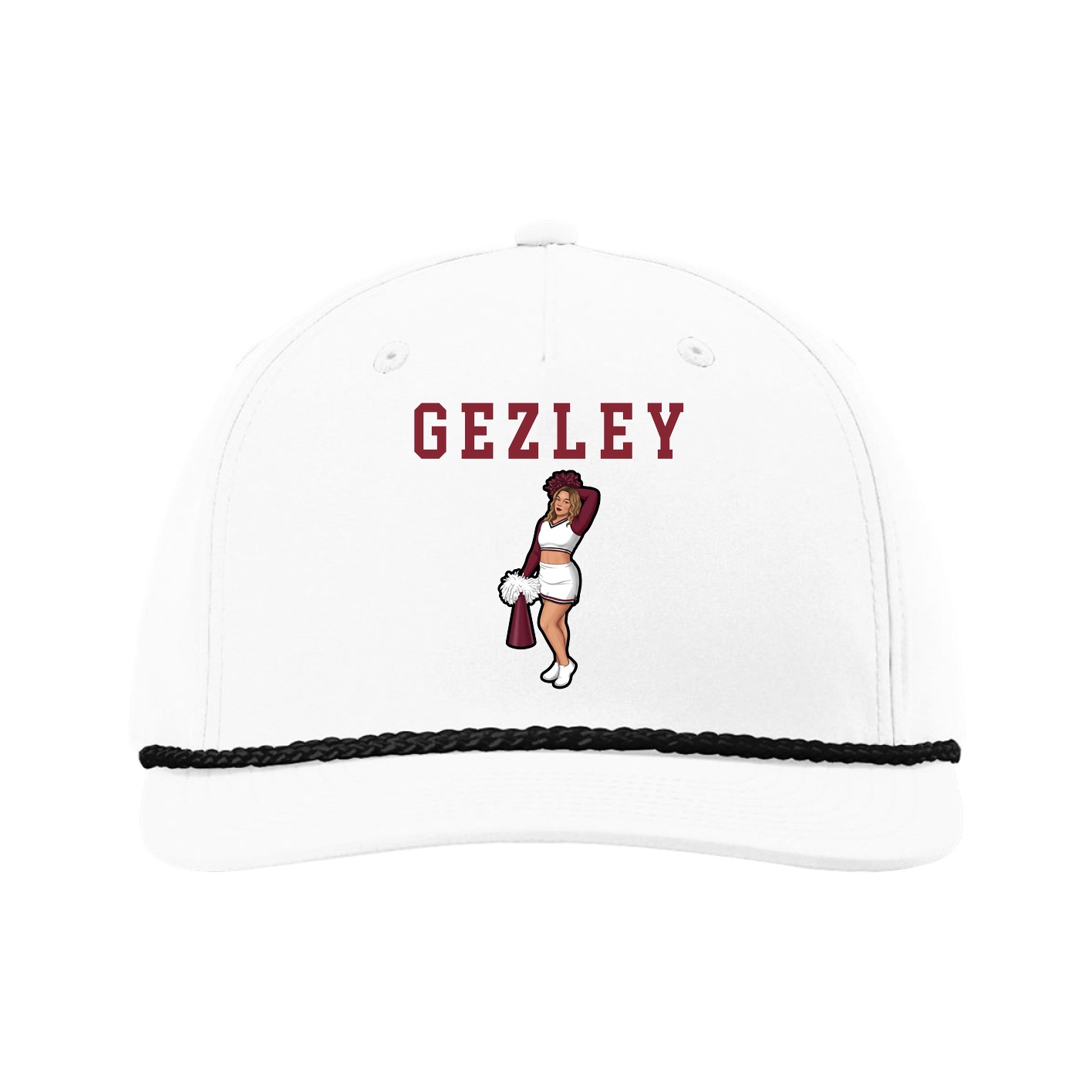 Five-Panel Classic Rope Cap — Shirsey in White